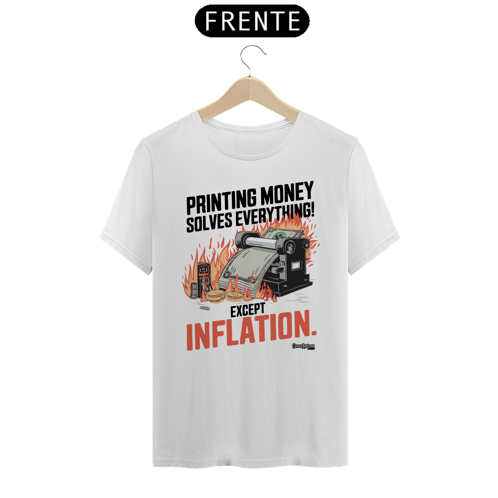 Nome do produto: Camiseta - Printing Inflation - Dark Colored - [Prime Shirt]