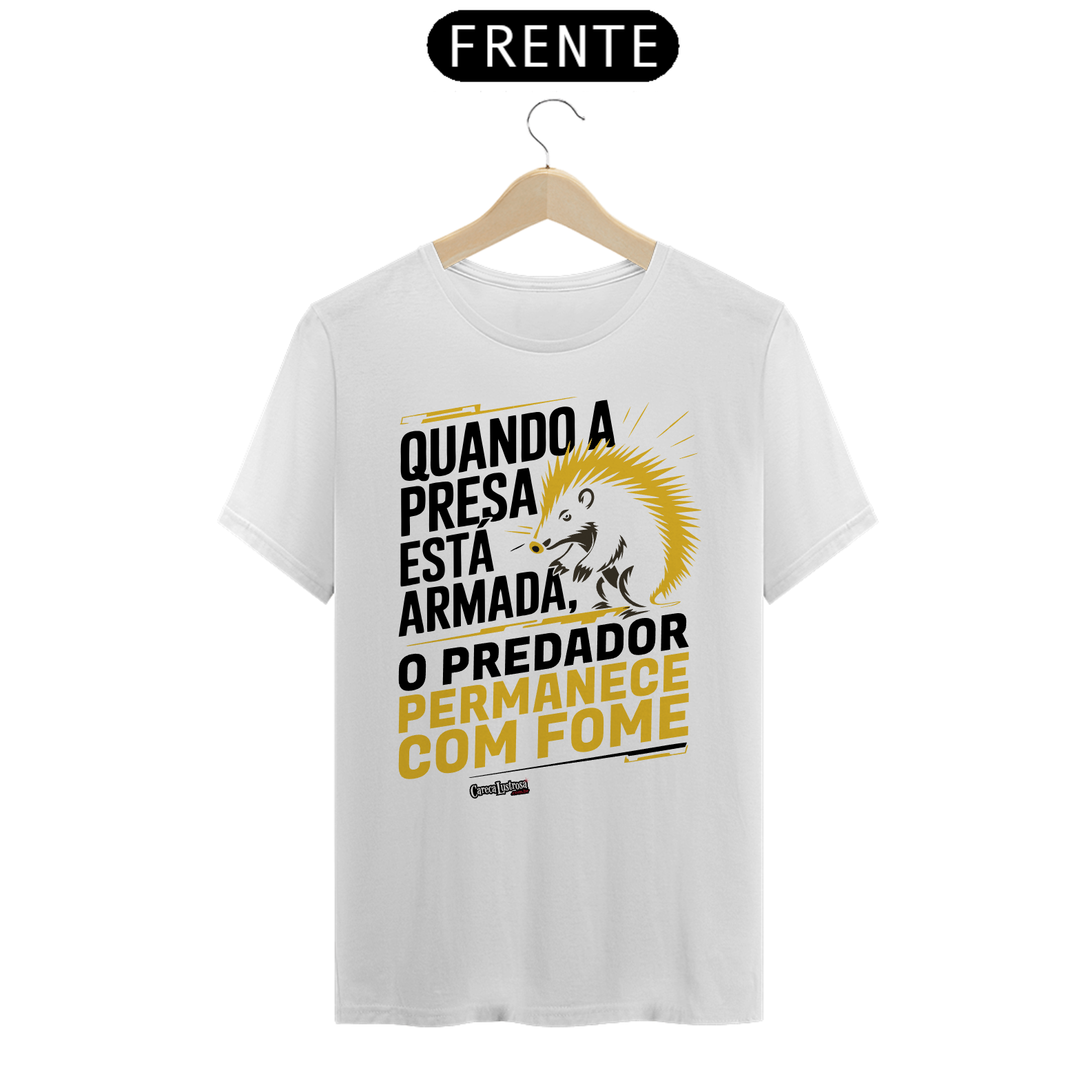 Nome do produto: Camiseta - Presa armada, predador com fome - Dark Colored - [Prime Shirt]