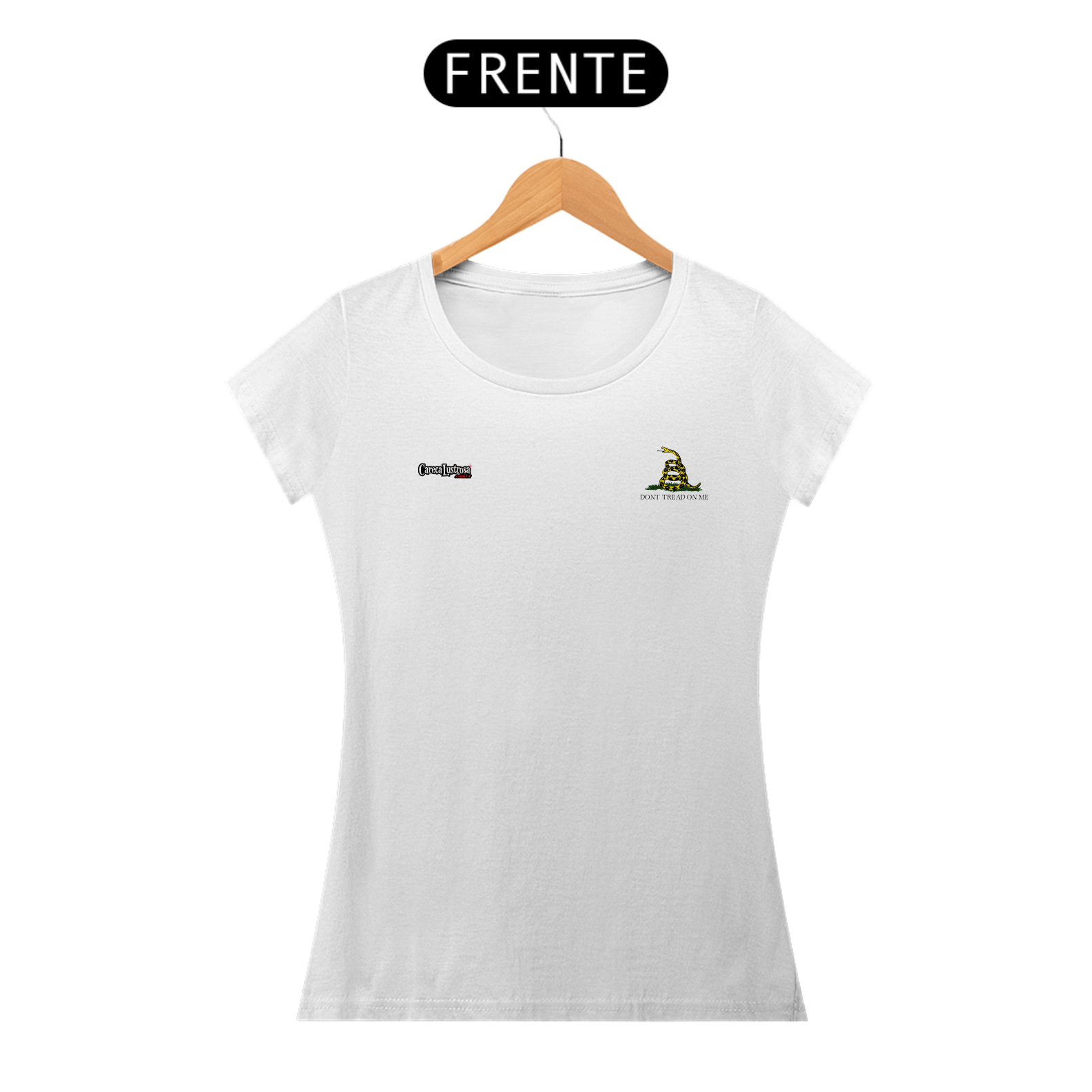 Nome do produto: Camiseta FEM - Don\'t tread on me - Minimalista #3