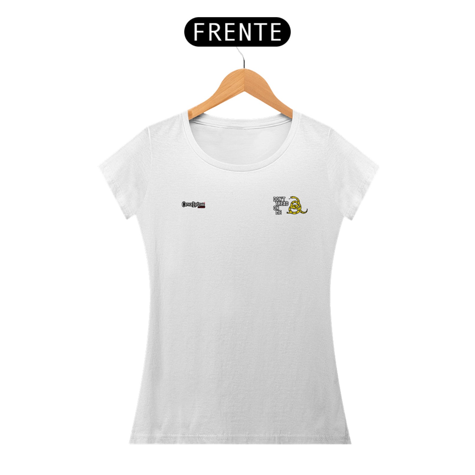 Nome do produto: Camiseta FEM - Dont Tread On Me - Minimalista #04