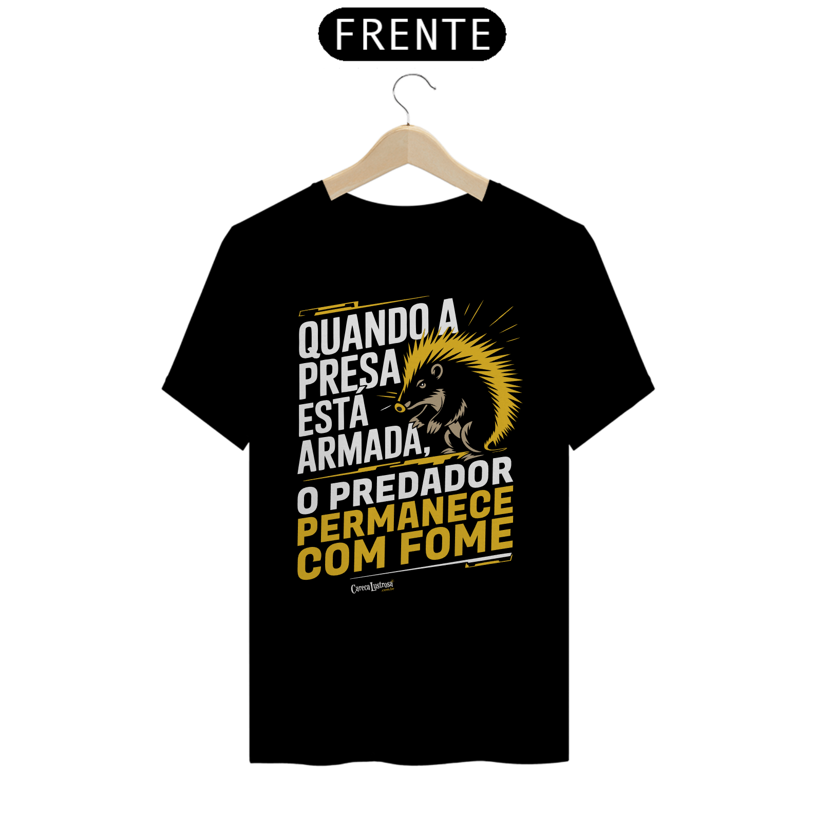 Nome do produto: Camiseta - Presa armada, predador com fome - Light Colored - [Prime Shirt]