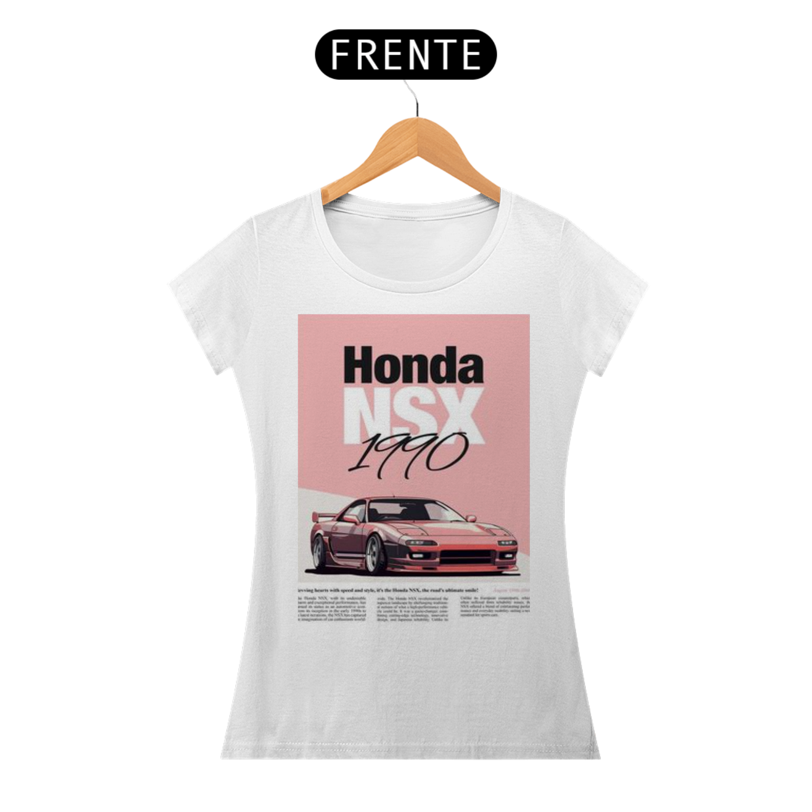 Nome do produto: Camiseta feminina Honda NSX