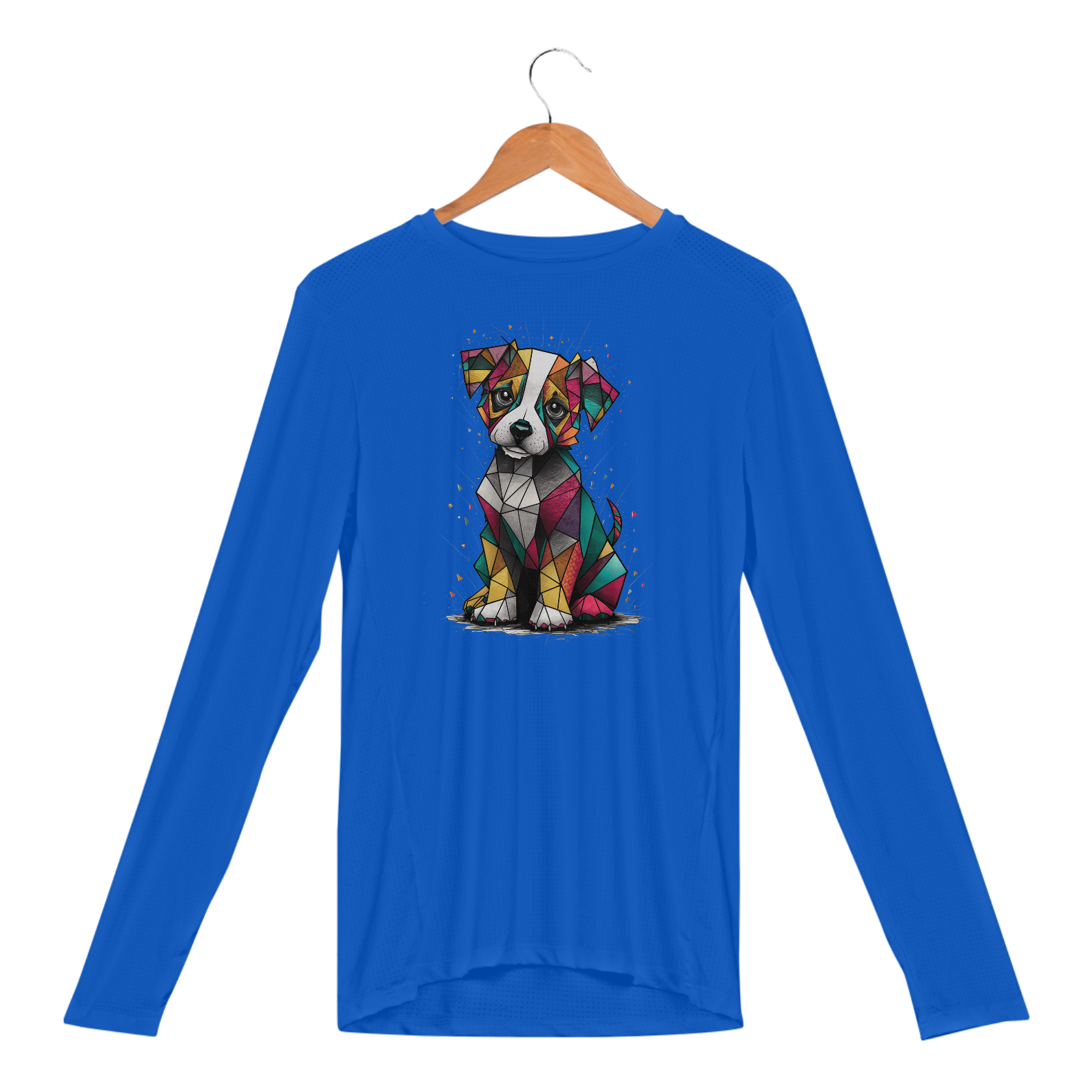 Nome do produto: Camisa Manga Longa Sport Dry UV Estampa Cachorro Cubismo