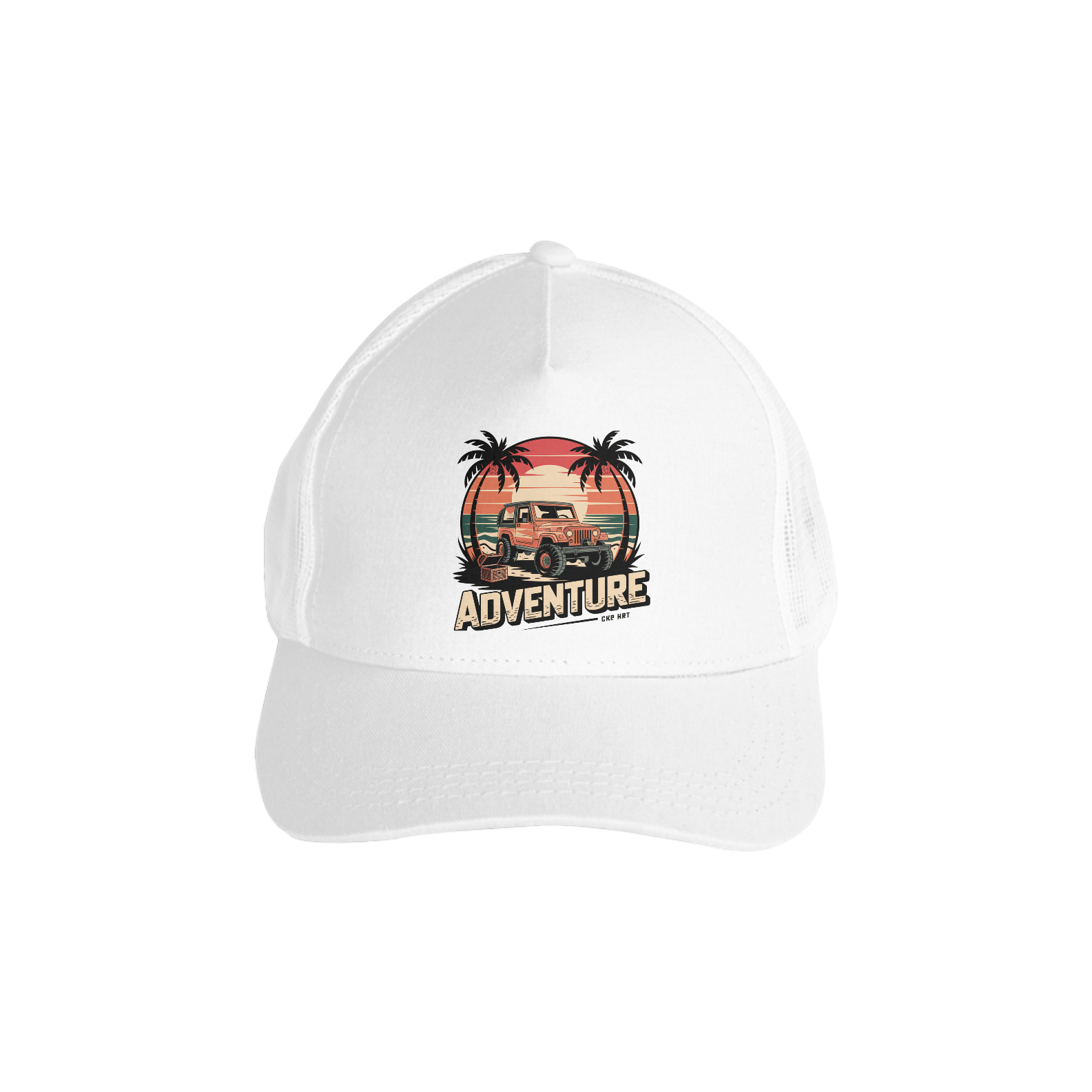 Nome do produto: Boné Americano Com Tela Estampa Off Road Jipe