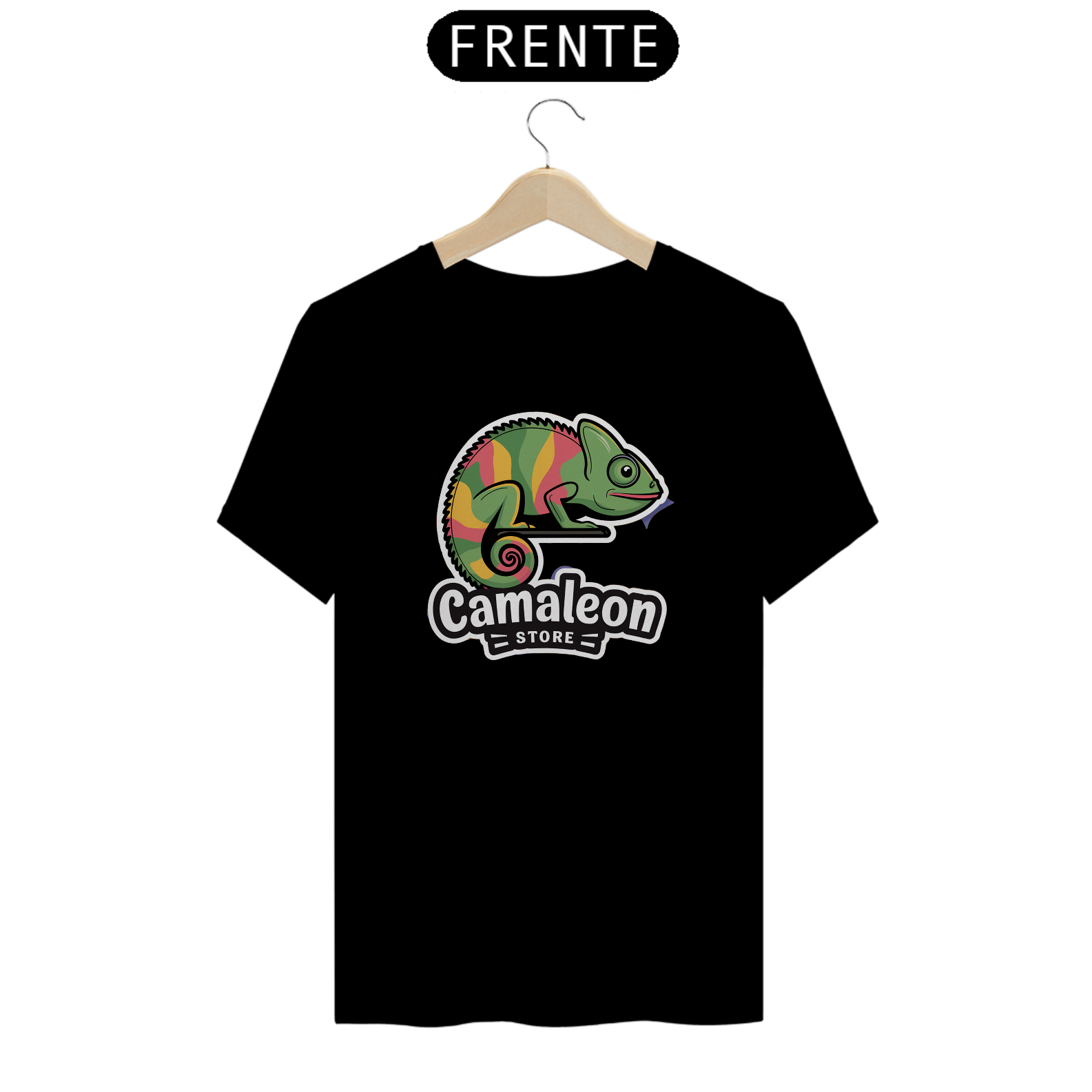Nome do produto: T-Shirt Quality Logo da Marca Camaleon Store