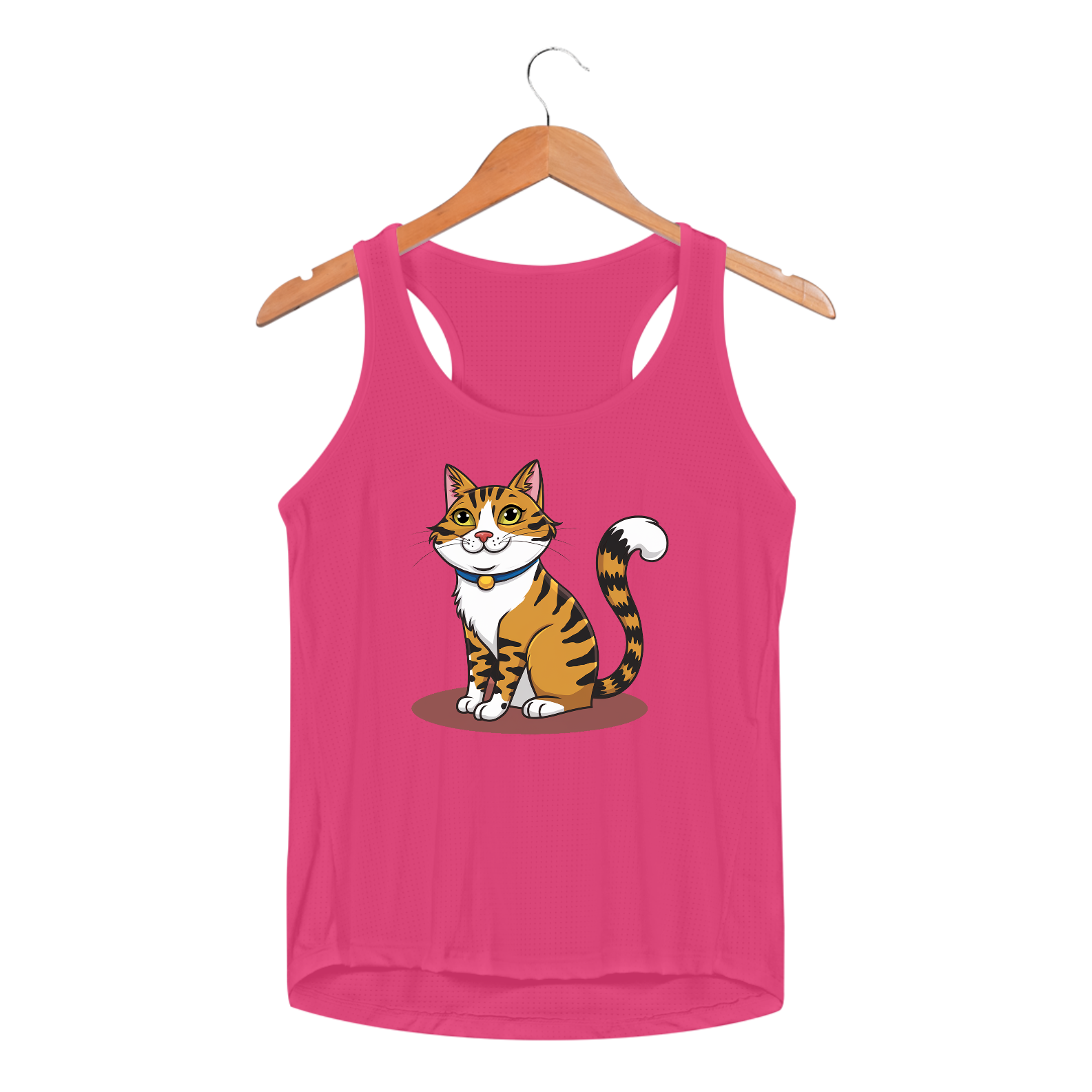 Nome do produto: Regata Feminina Sport Dry UV Estampa Gato Tigre