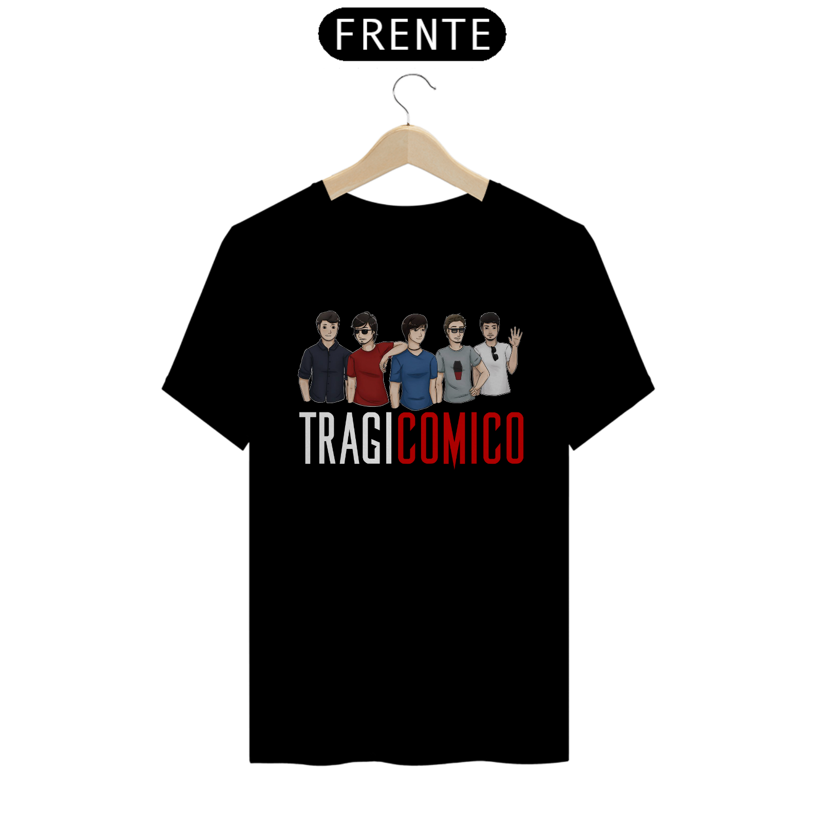 Nome do produto: Camisa Tragicômico Banda