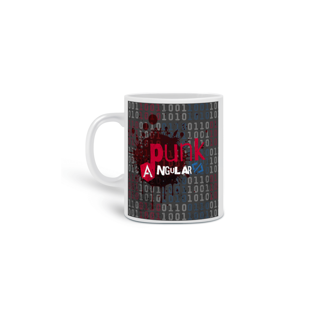 Nome do produto: Caneca de Porcelana Angular Punk