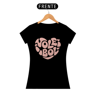 Camiseta Feminina de Voleibol – Estampa Coração