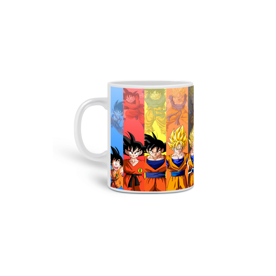 Nome do produto: Caneca DBZ Goku Fases