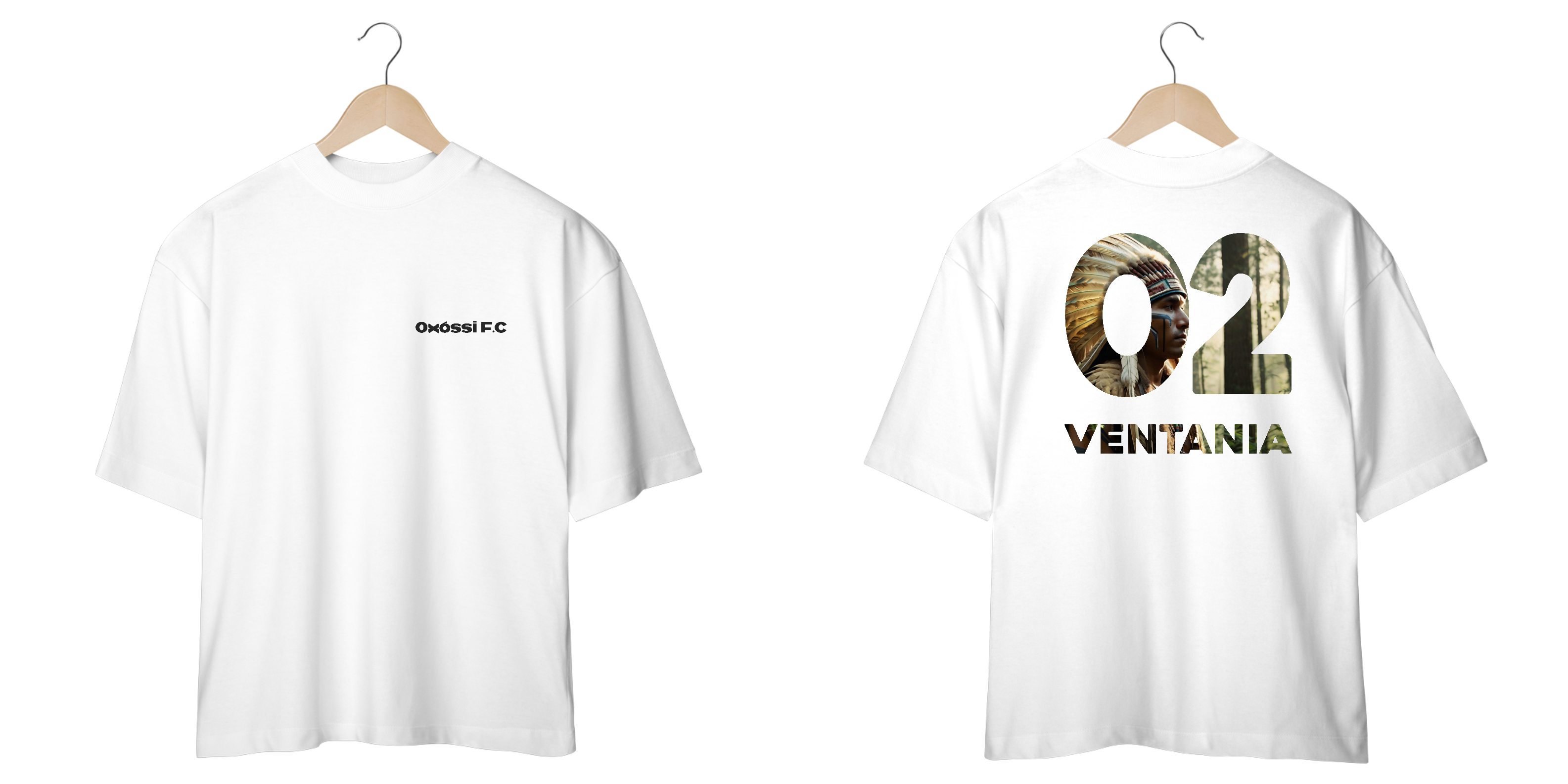 Nome do produto: Camiseta Oversized - Caboclo Ventania