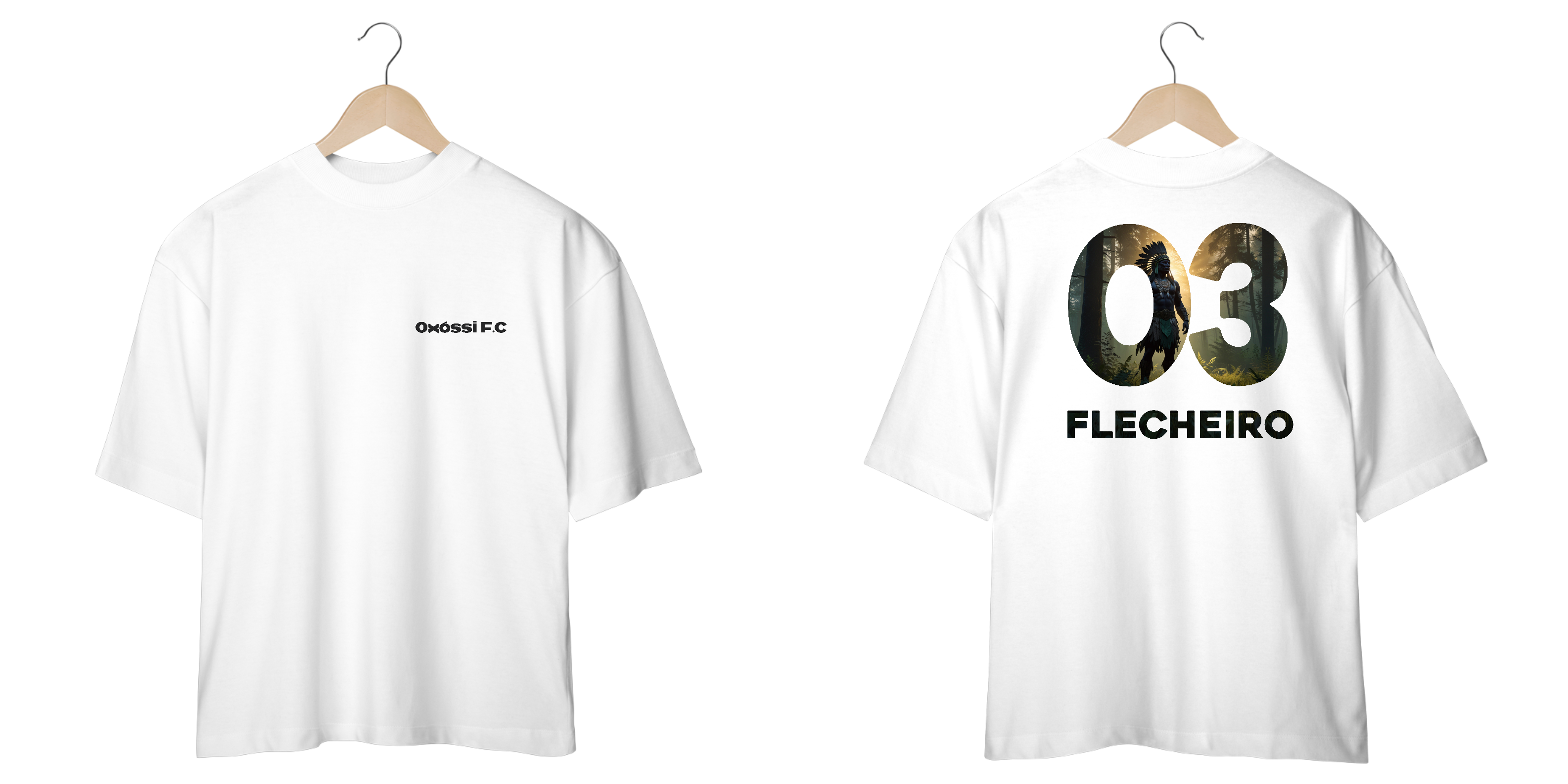 Nome do produto: Camiseta Oversized - Caboclo Flecheiro