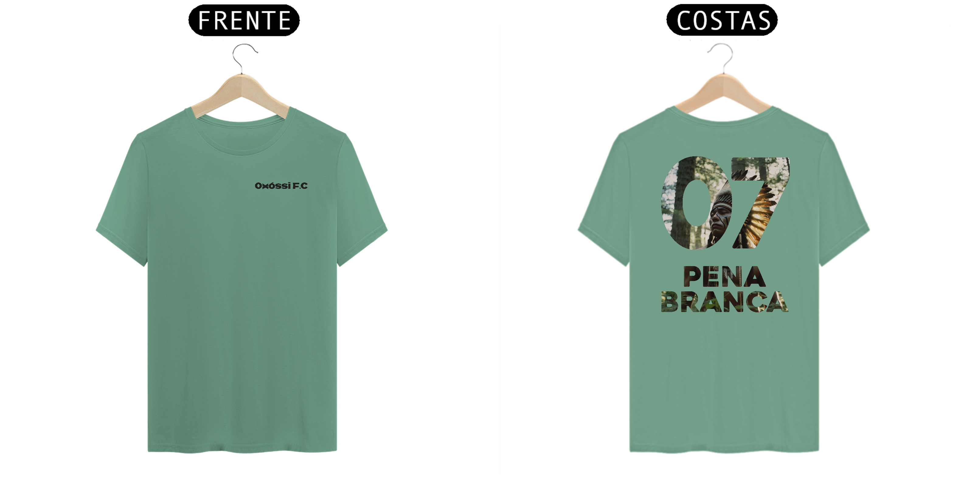 Nome do produto: T-Shirt Estonada - Pena Branca