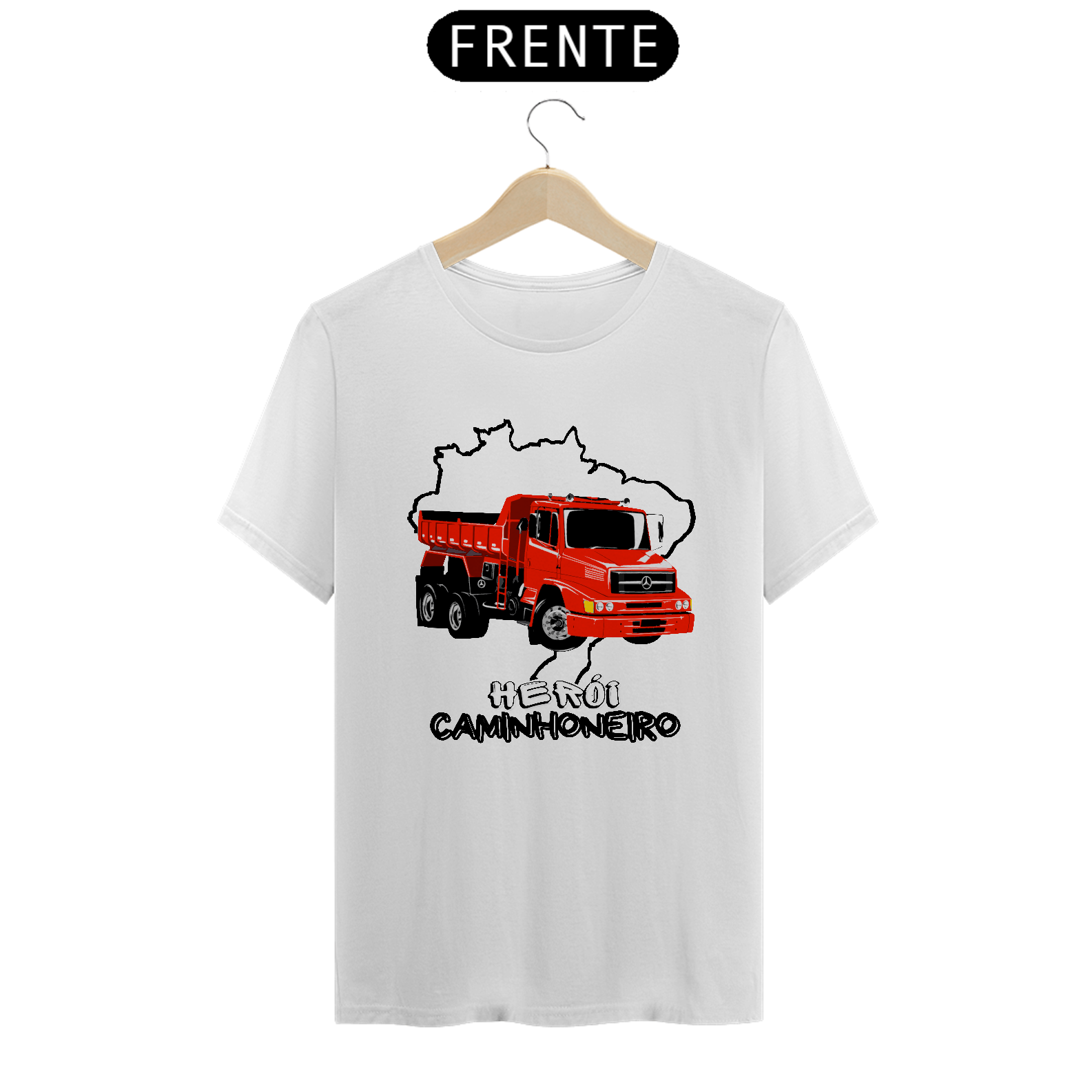 Nome do produto: Camiseta Herói Caminhoneiro MB 1620