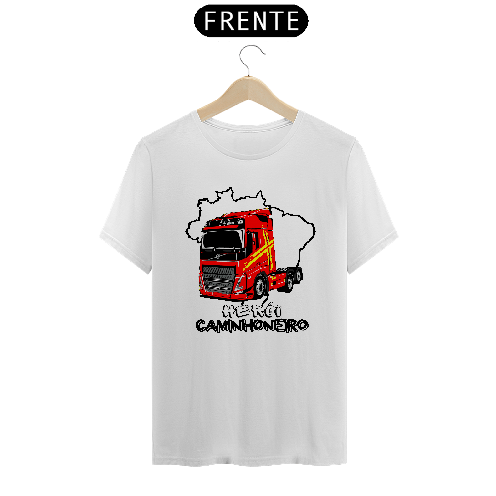Nome do produto: Camiseta Herói Caminhoneiro FH 16