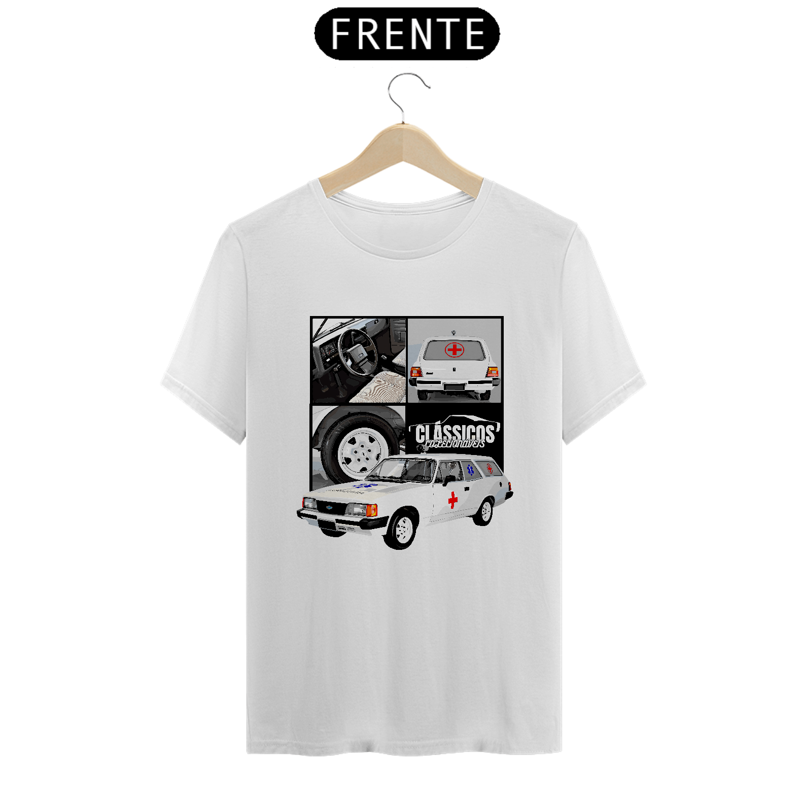 Camiseta Clássicos GM Caravan Ambulância