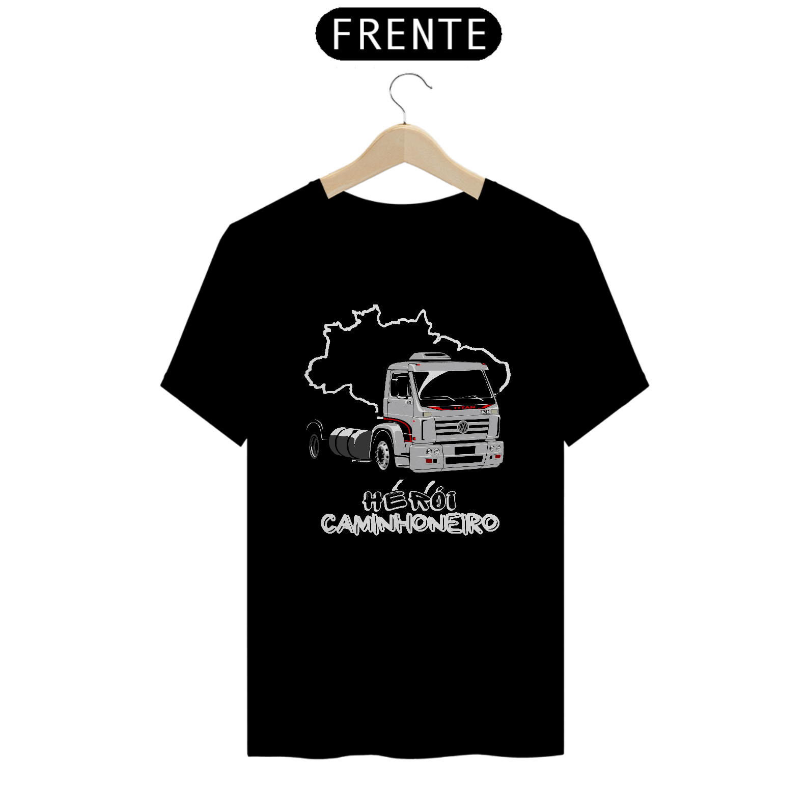 Nome do produto: Camiseta Herói Caminhoneiro VW Titan