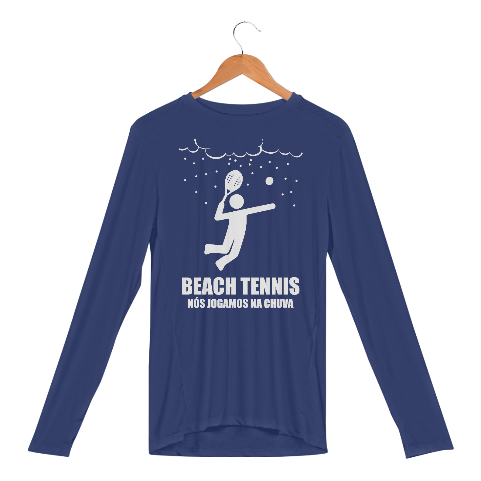 Nome do produto: Manga Longa Dry UV - Jogamos na Chuva (Branco)