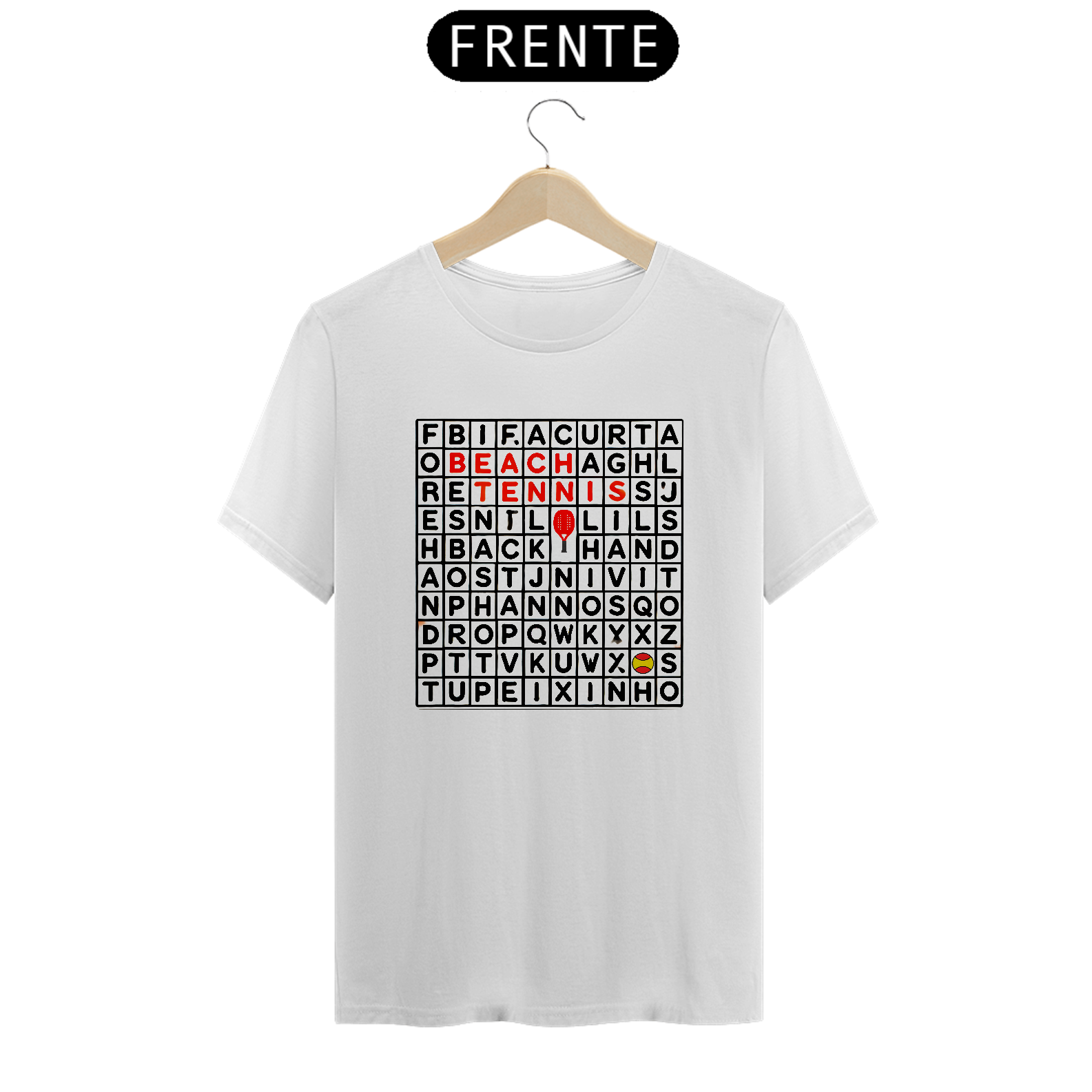 Nome do produto: Camisa 100% Algodão - Caça Palavras