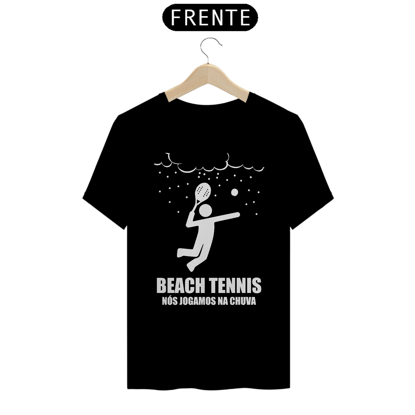 Nome do produto: Camisa 100% Algodão - Jogamos na Chuva (Branco)