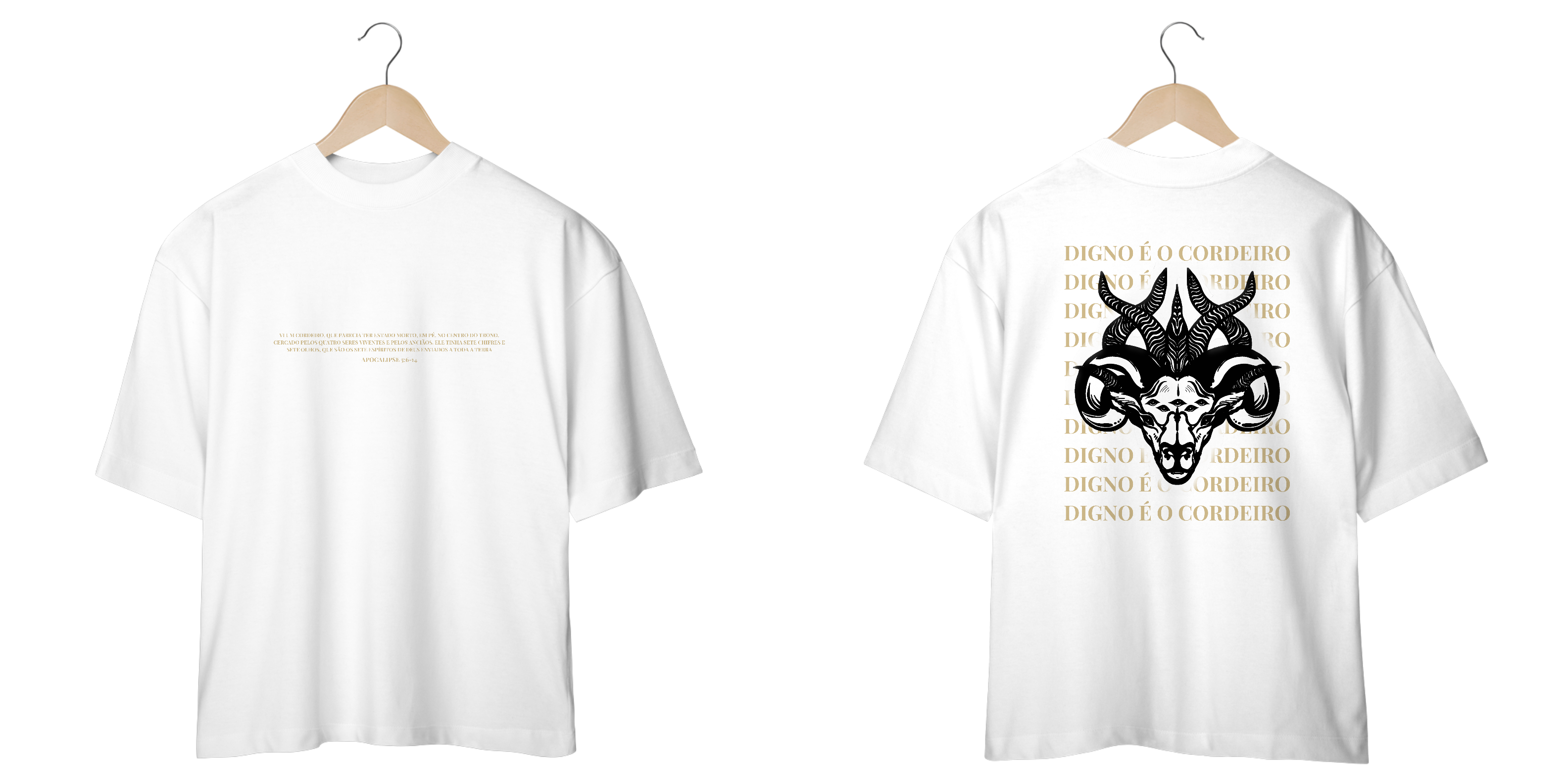 Nome do produto: Camiseta Oversized Apocalipse 5 - Branca