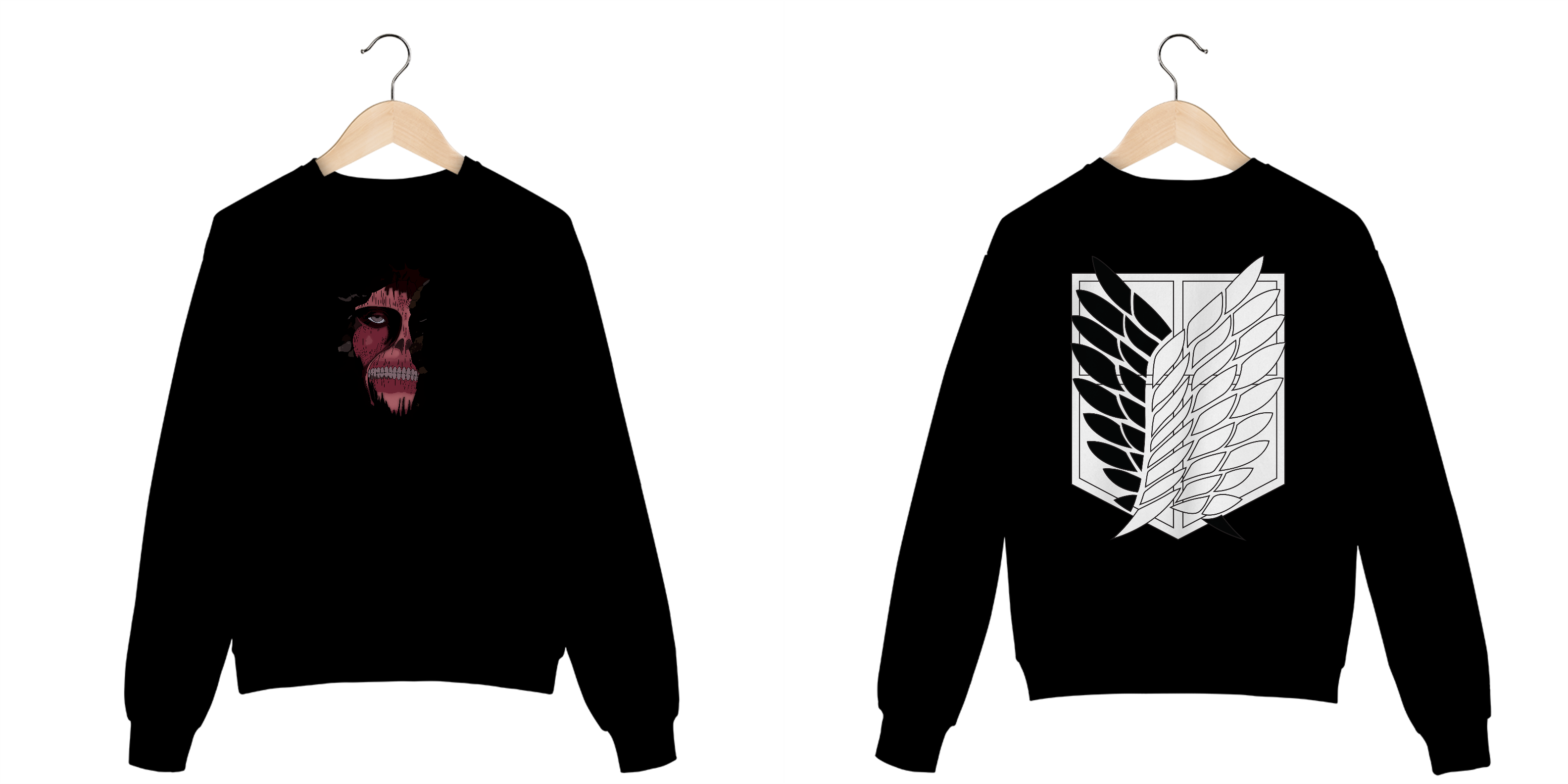 Nome do produto: moletom attack on titans