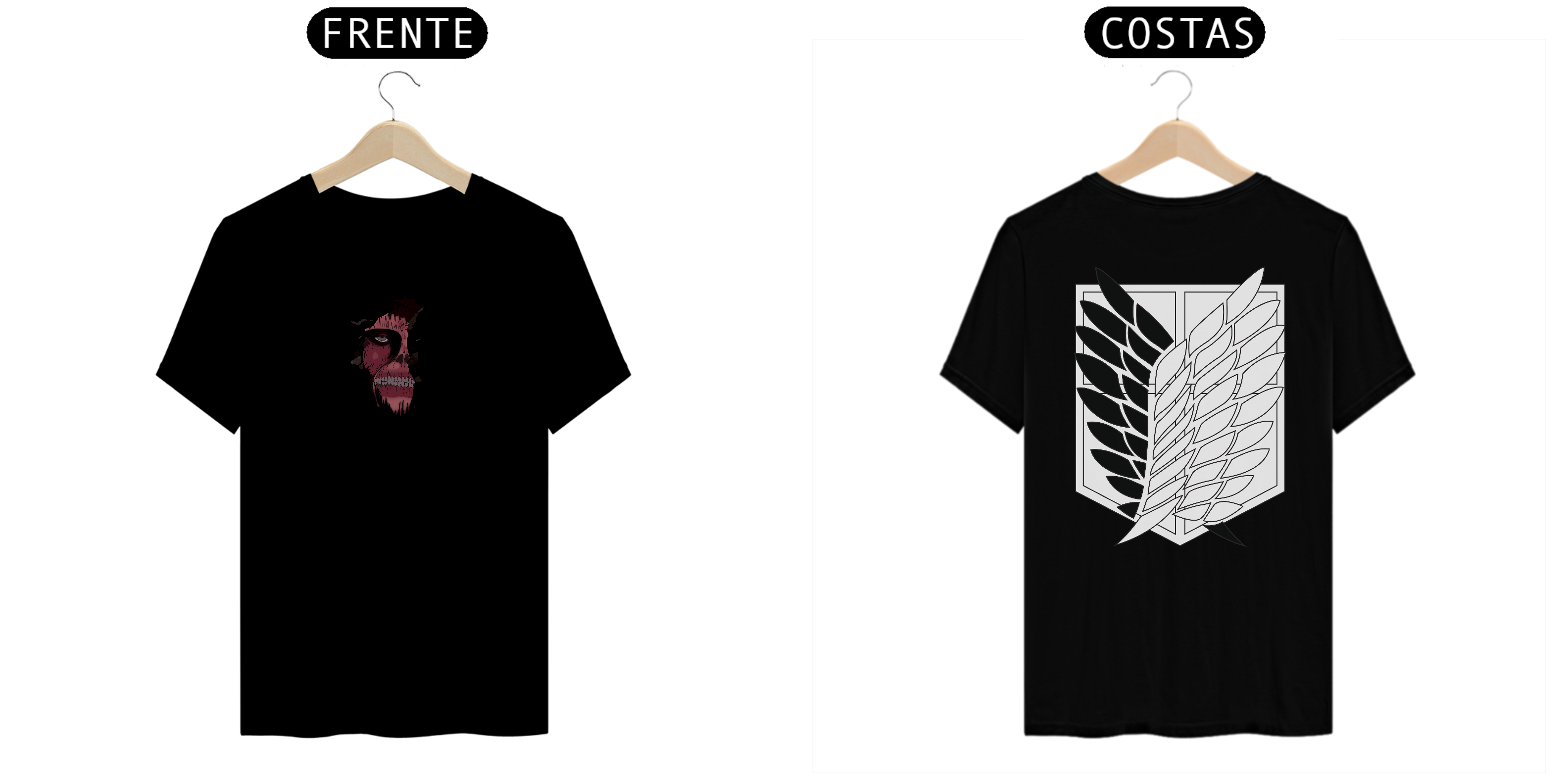 Nome do produto: camisa attack on titans