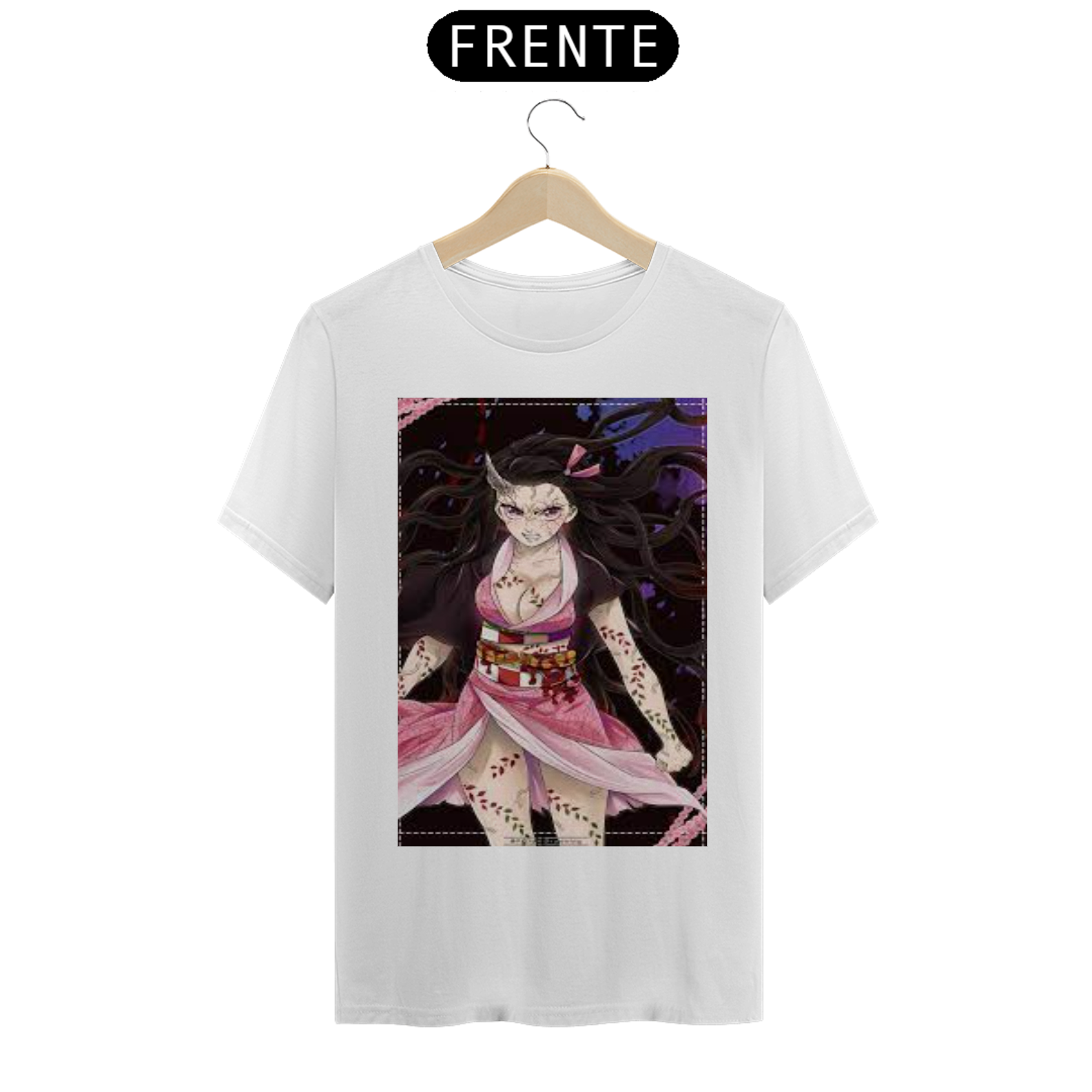 Nome do produto: CAMISETA COLEÇÃO KIMETSU NO YAIBA - NEZUKO 4ª FORMA