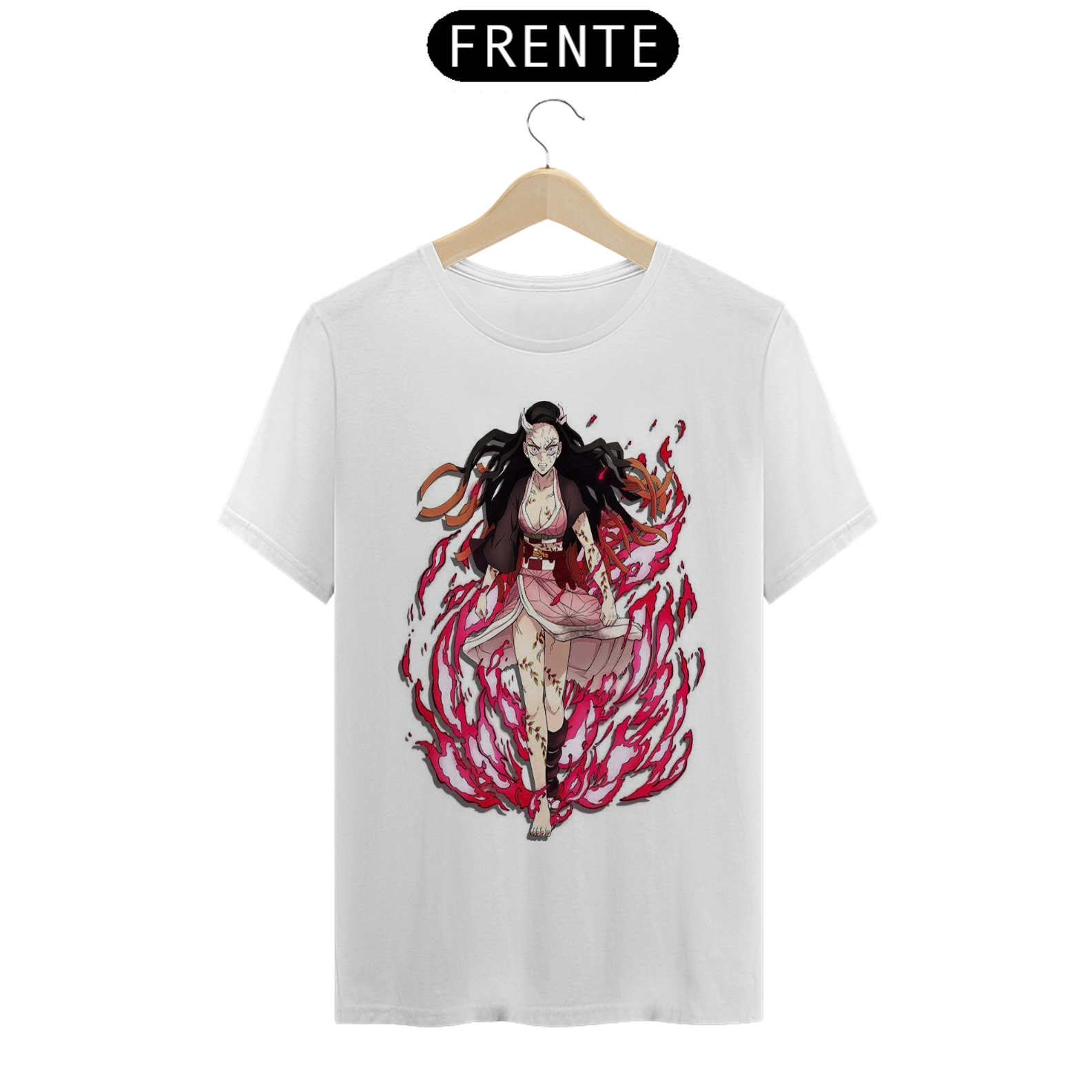 Nome do produto: CAMISETA COLEÇÃO KIMETSU NO YAIBA - NEZUKO 2ª FORMA