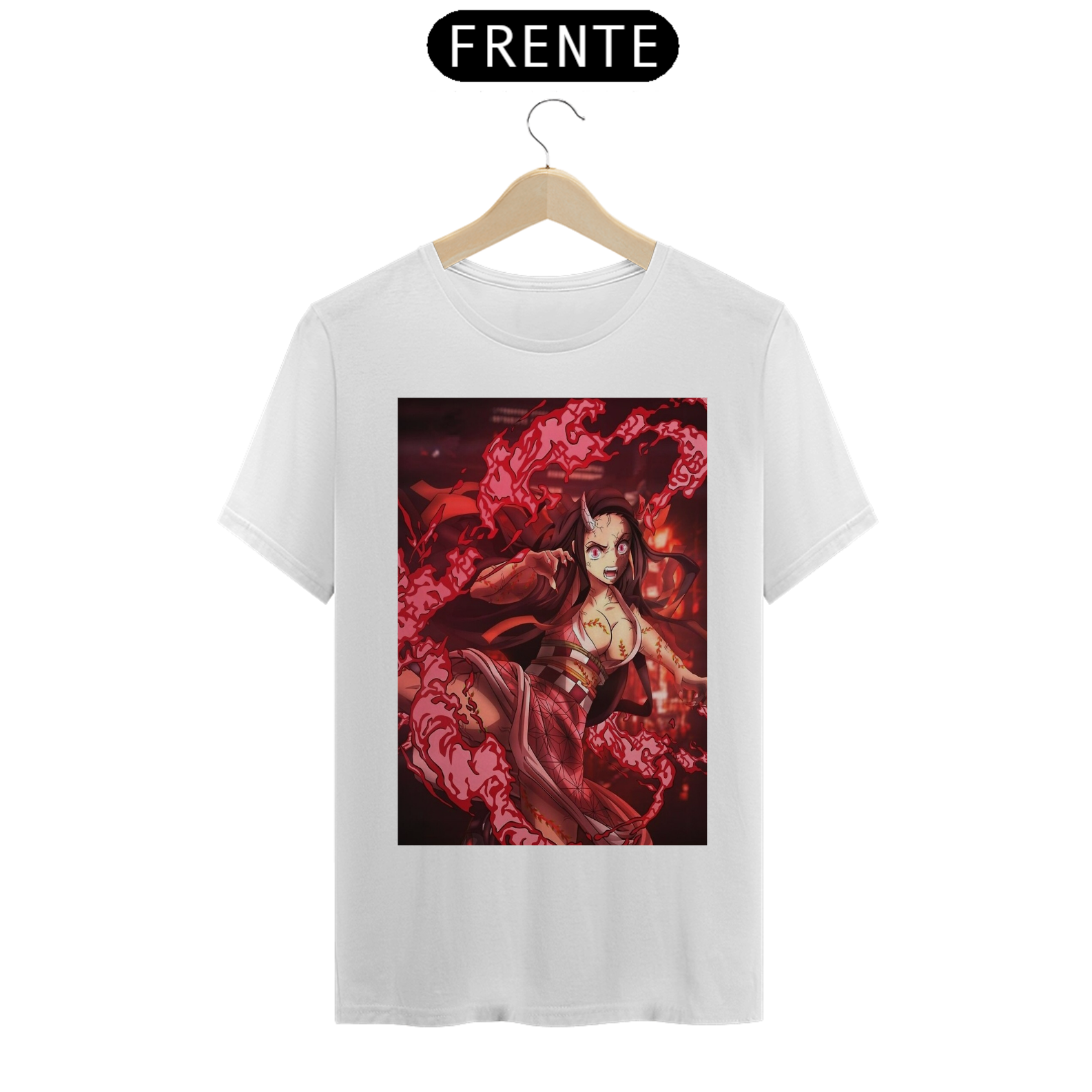Nome do produto: CAMISETA COLEÇÃO KIMETSU NO YAIBA - NEZUKO 3ª FORMA