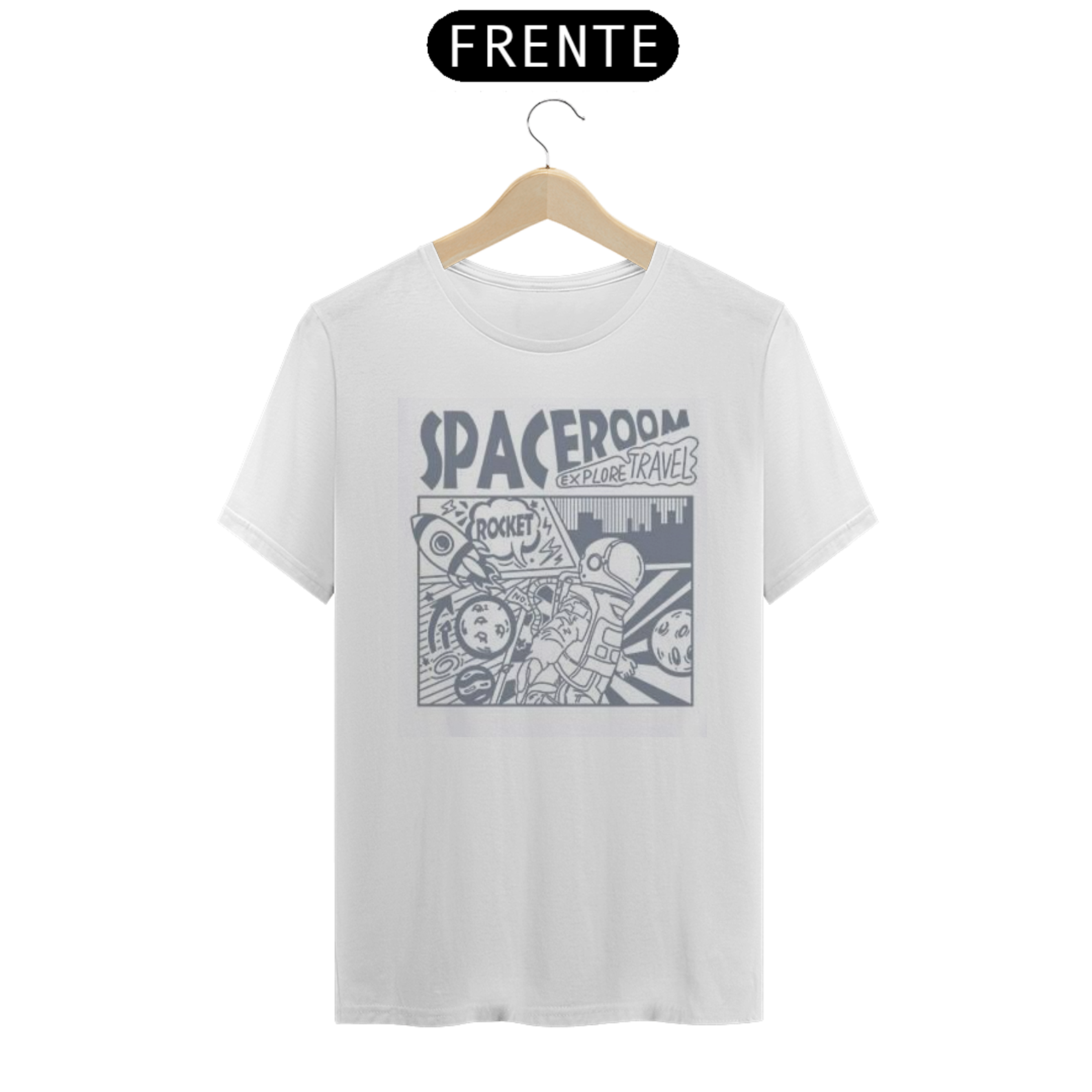 Nome do produto: Coleção de Camiseta Gamers - Space Room