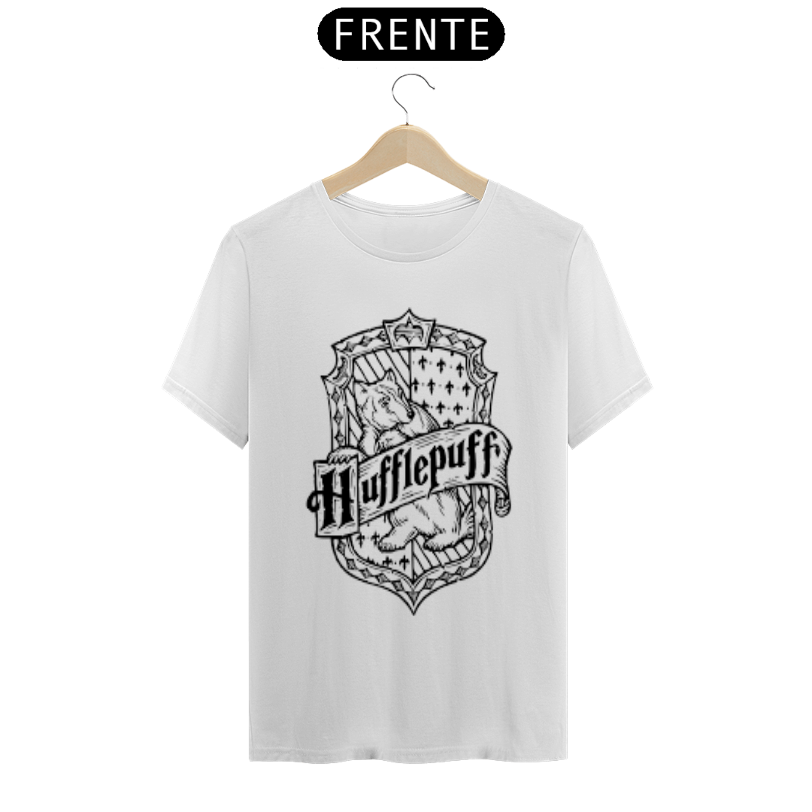 Nome do produto: Coleção de Camisetas Filmes e Séries: Harry Potter - Fundadores de Hogwarts: Brasão de Hefflepuff