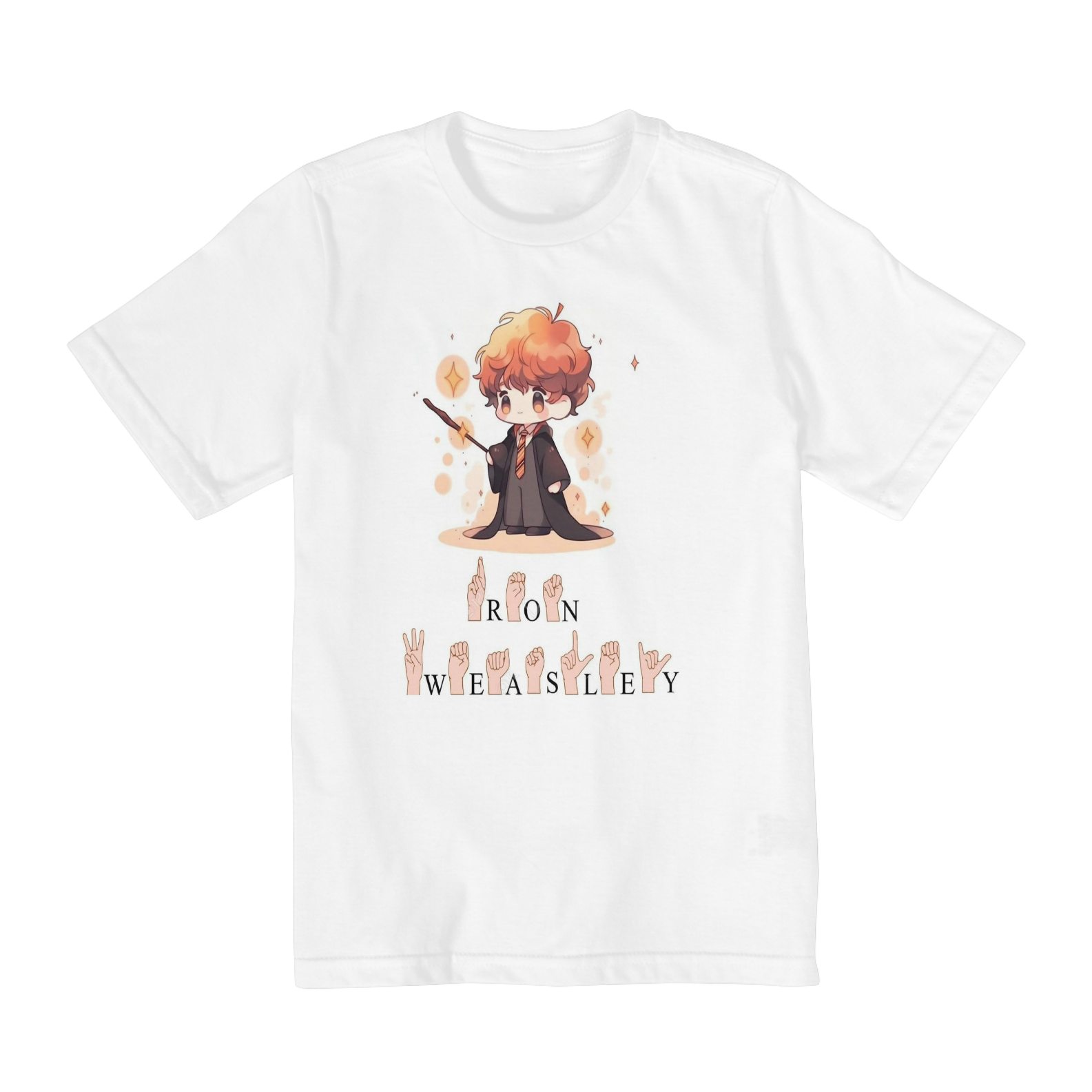 Nome do produto: Coleção Camisetas Filmes e Séries: Harry Potter Infantil - Ron Weasley
