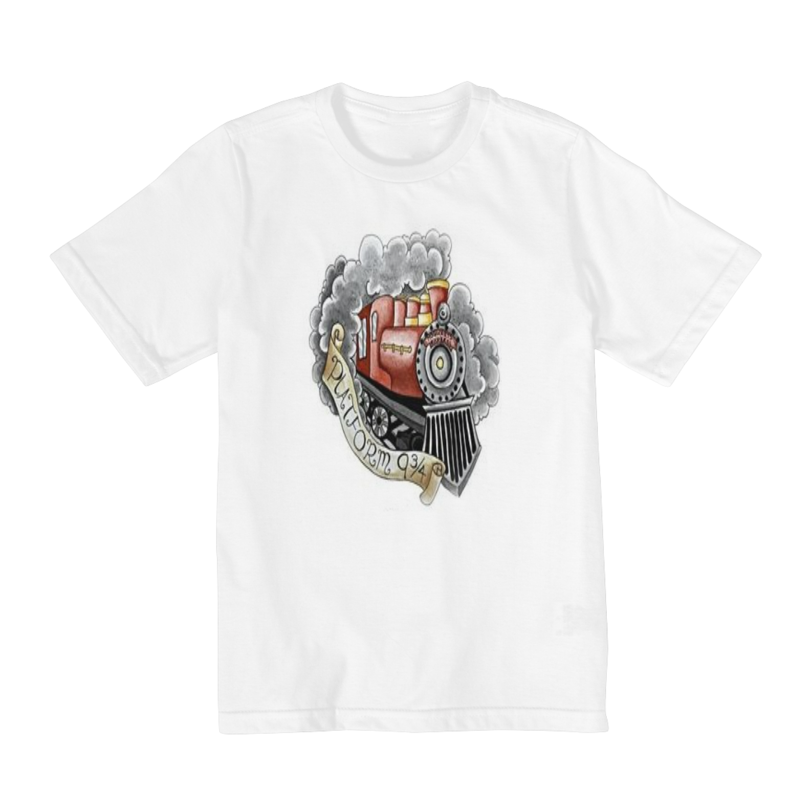 Nome do produto: Coleção Camisetas Filmes e Séries: Harry Potter Infantil - A icônica Locomotiva de Hogwarts
