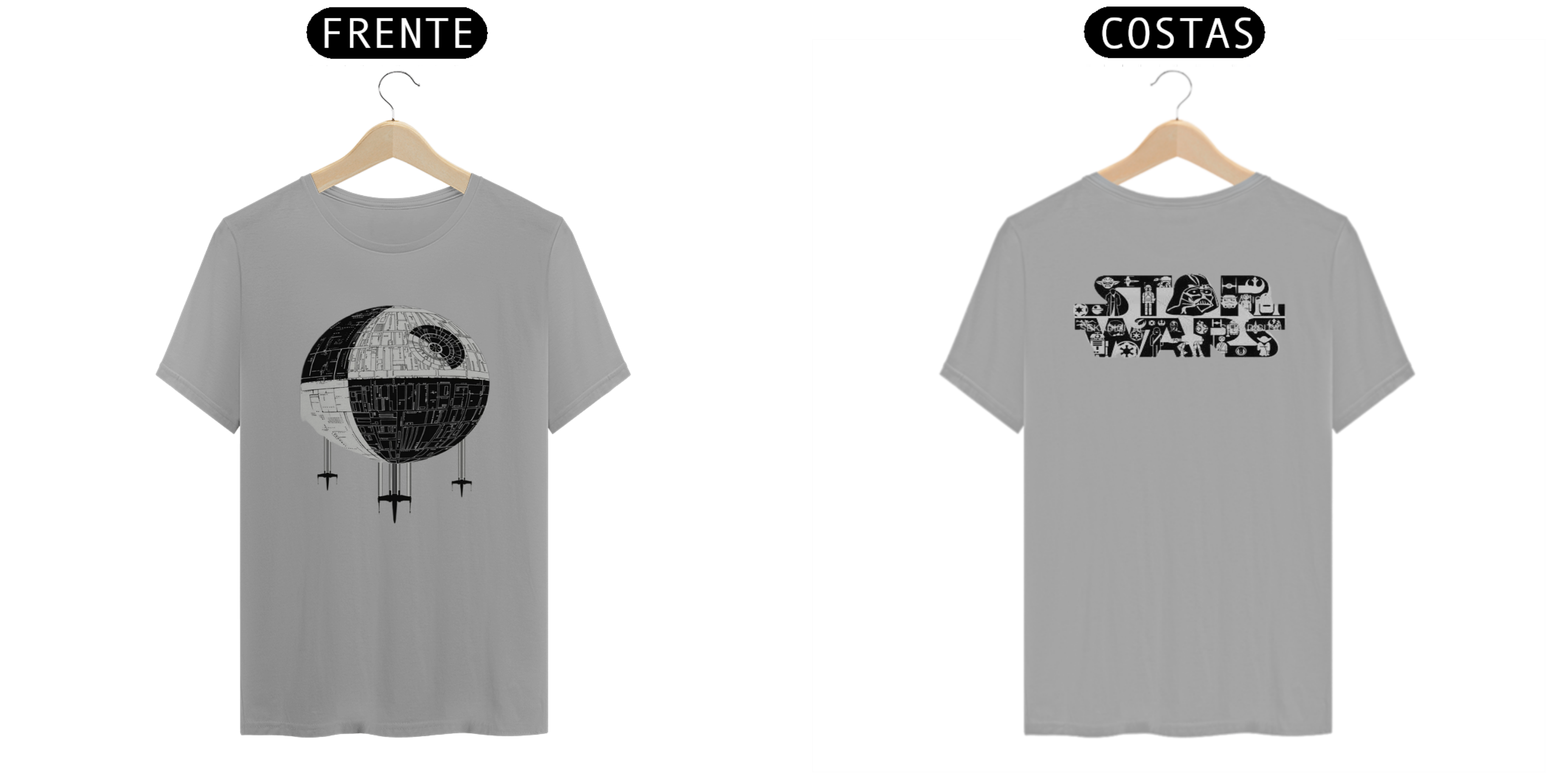 Nome do produto: Coleção de Camisetas Filmes e Séries - Star Wars - Estrela da Morte