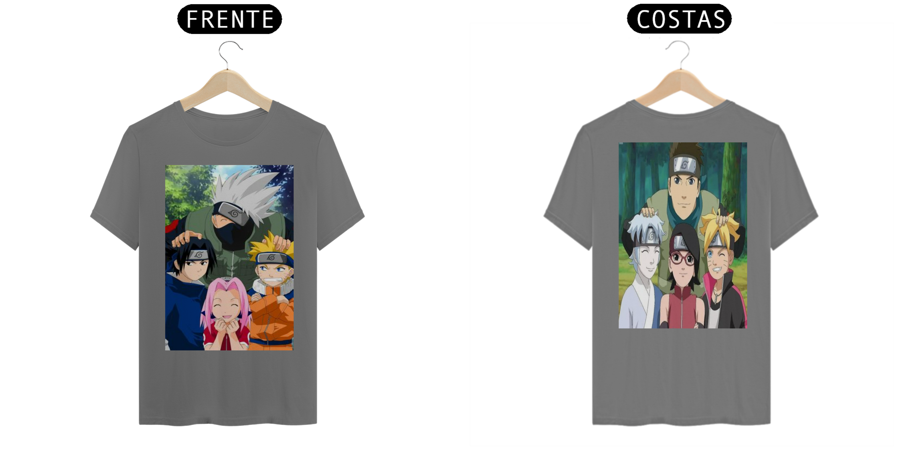 Nome do produto: Coleção Camisetas Anime: Naruto - Boruto  - T7
