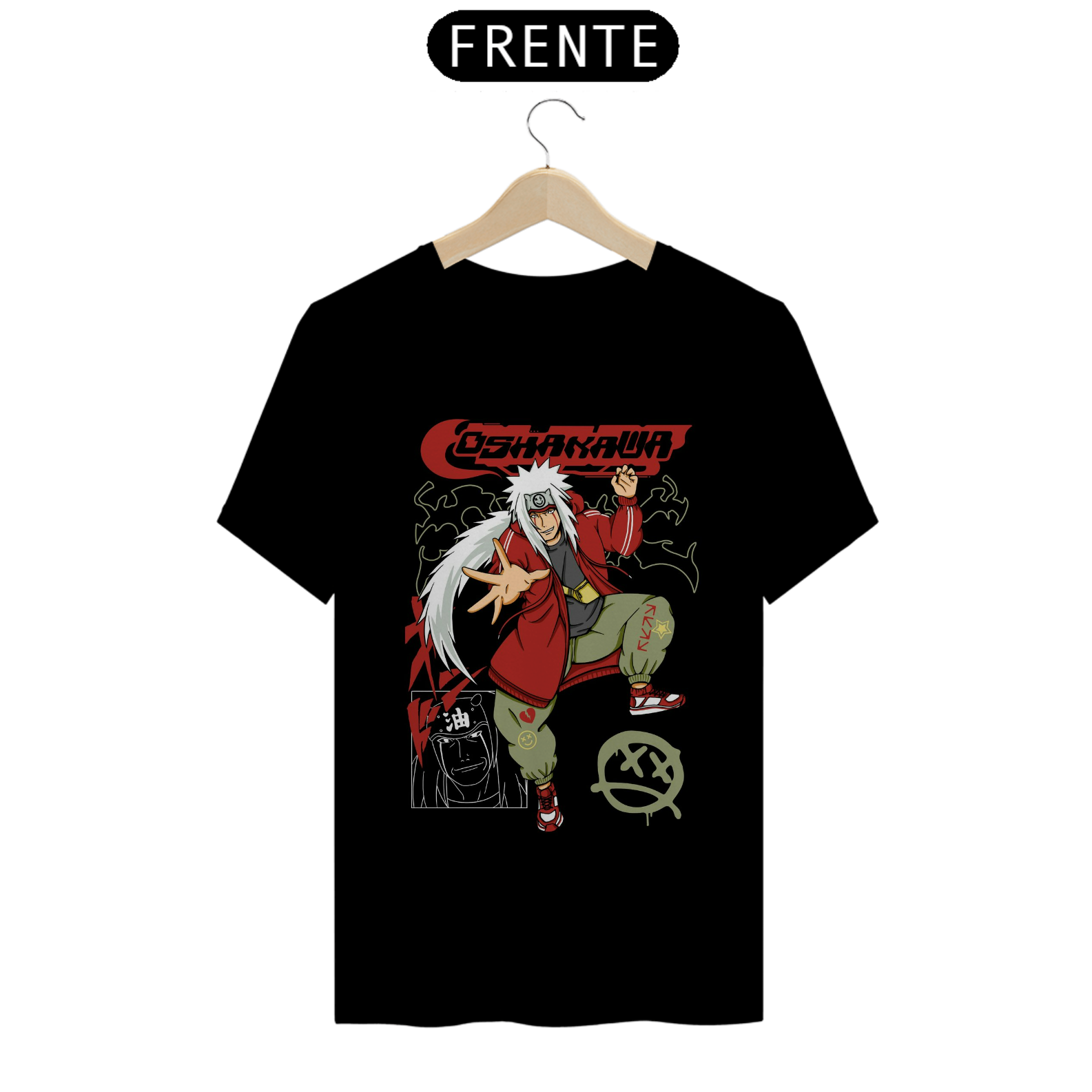 Nome do produto: Coleção de Camisetas Naruto - Personagem Jiraya