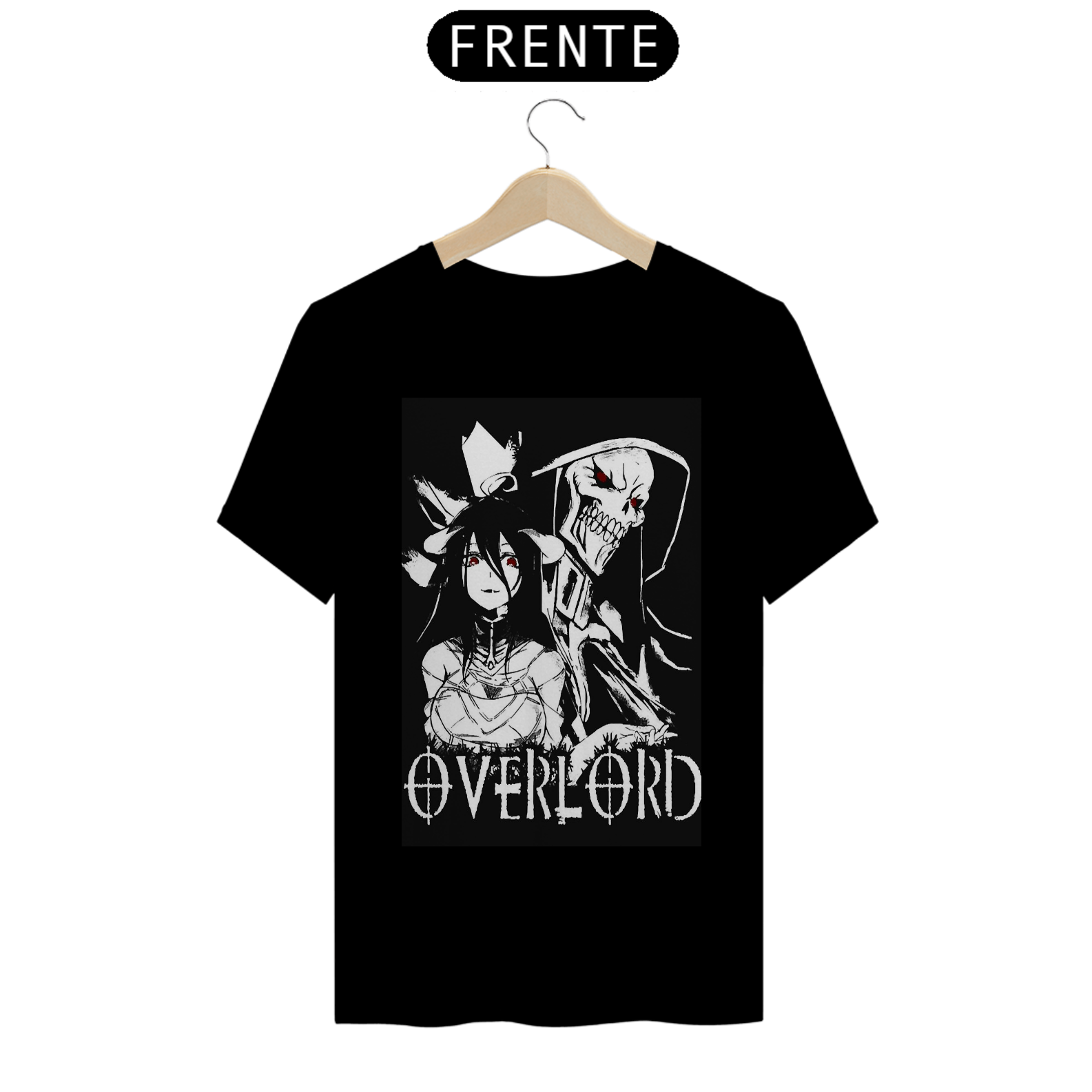 Nome do produto: Coleção de Camisetas Animes Variados - Overlord (Camiseta Preta)