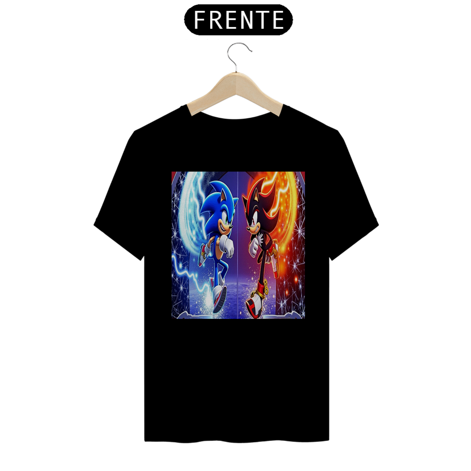 Nome do produto: Coleção de Camisetas Filmes e Séries - Sonic e Shadow 