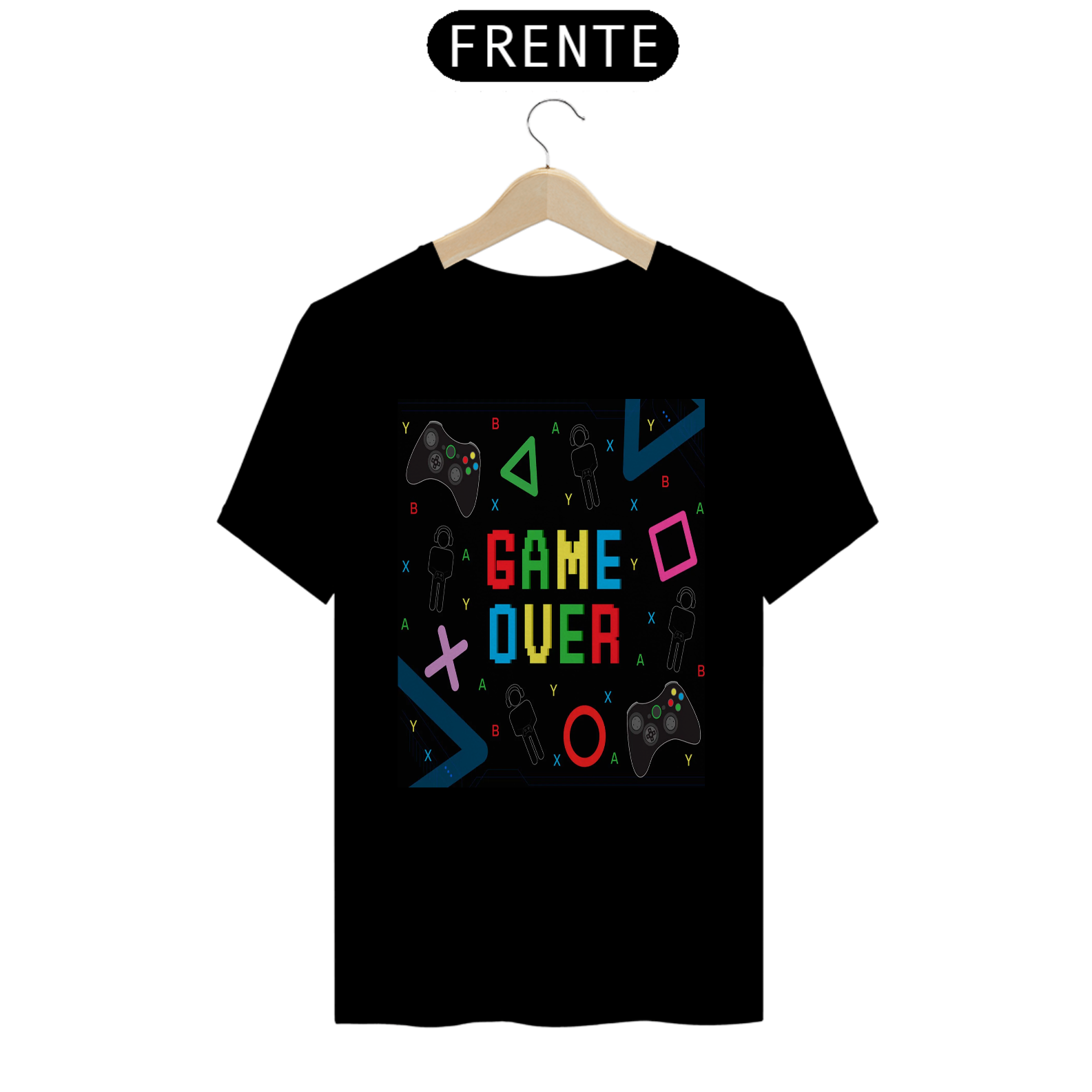 Nome do produto: Coleção de Camisetas Gamers - Game Over