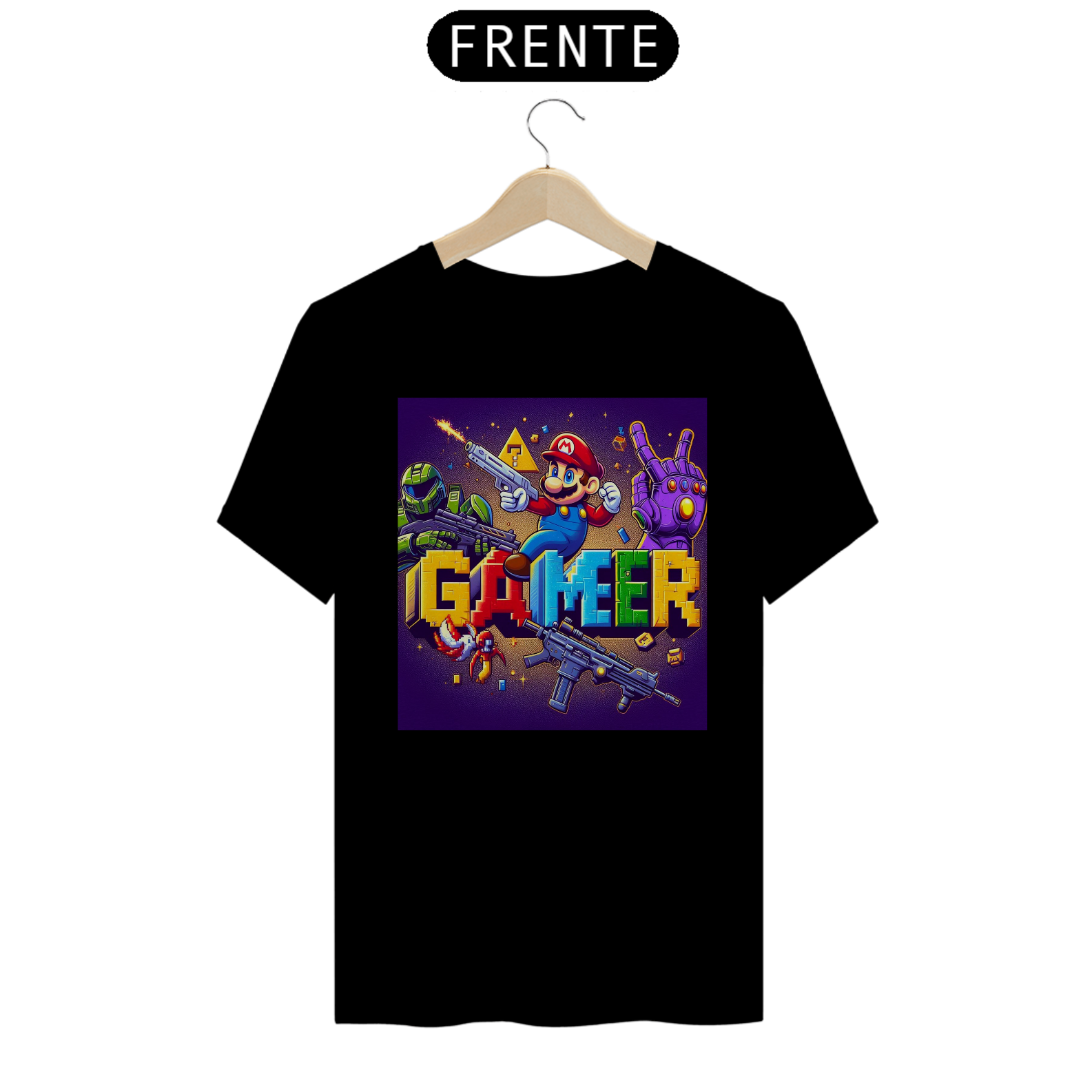 Nome do produto: Coleção de Camiseta Gamers - Gamer