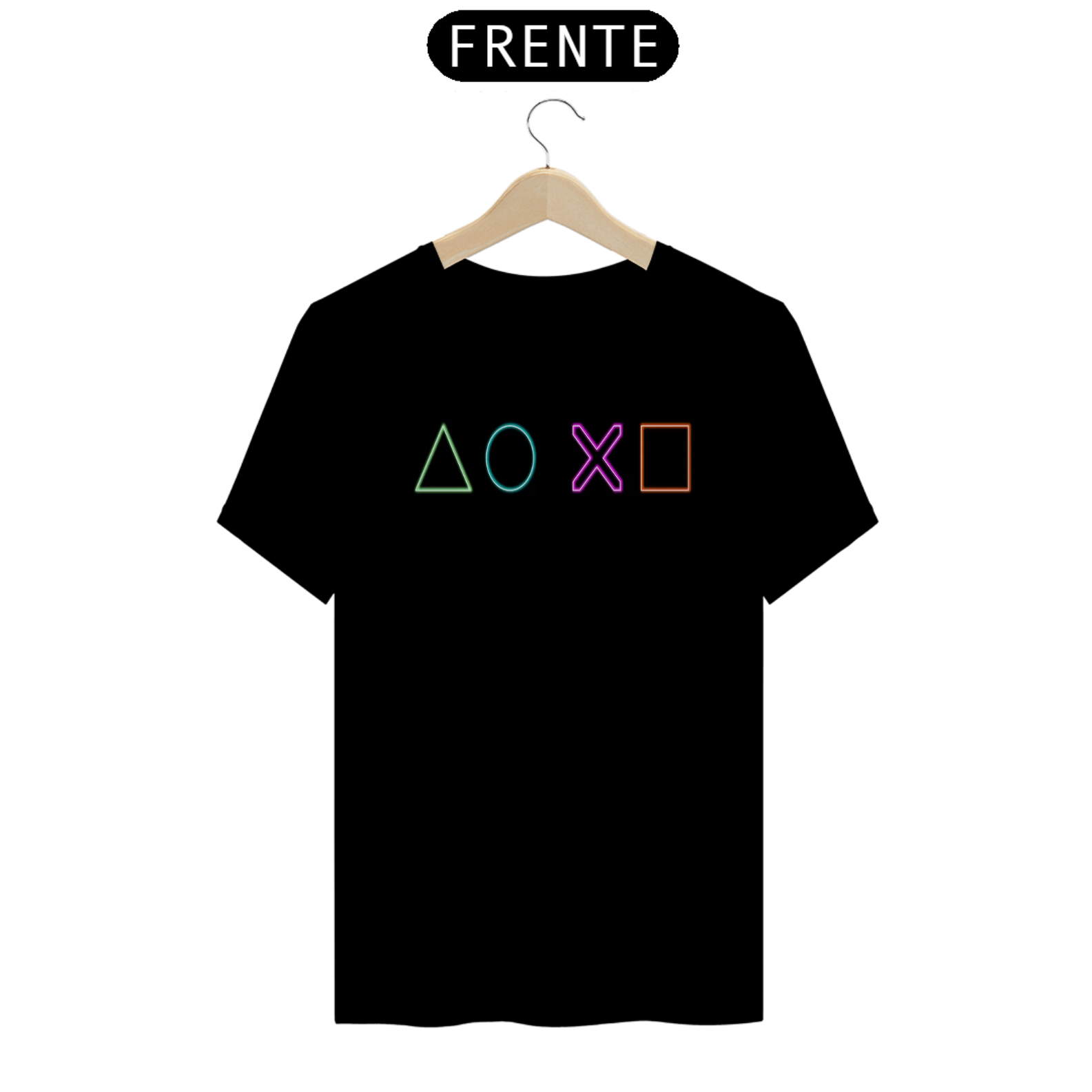 Nome do produto: Coleção de Camisetas Gamers - Botons do PlayStation