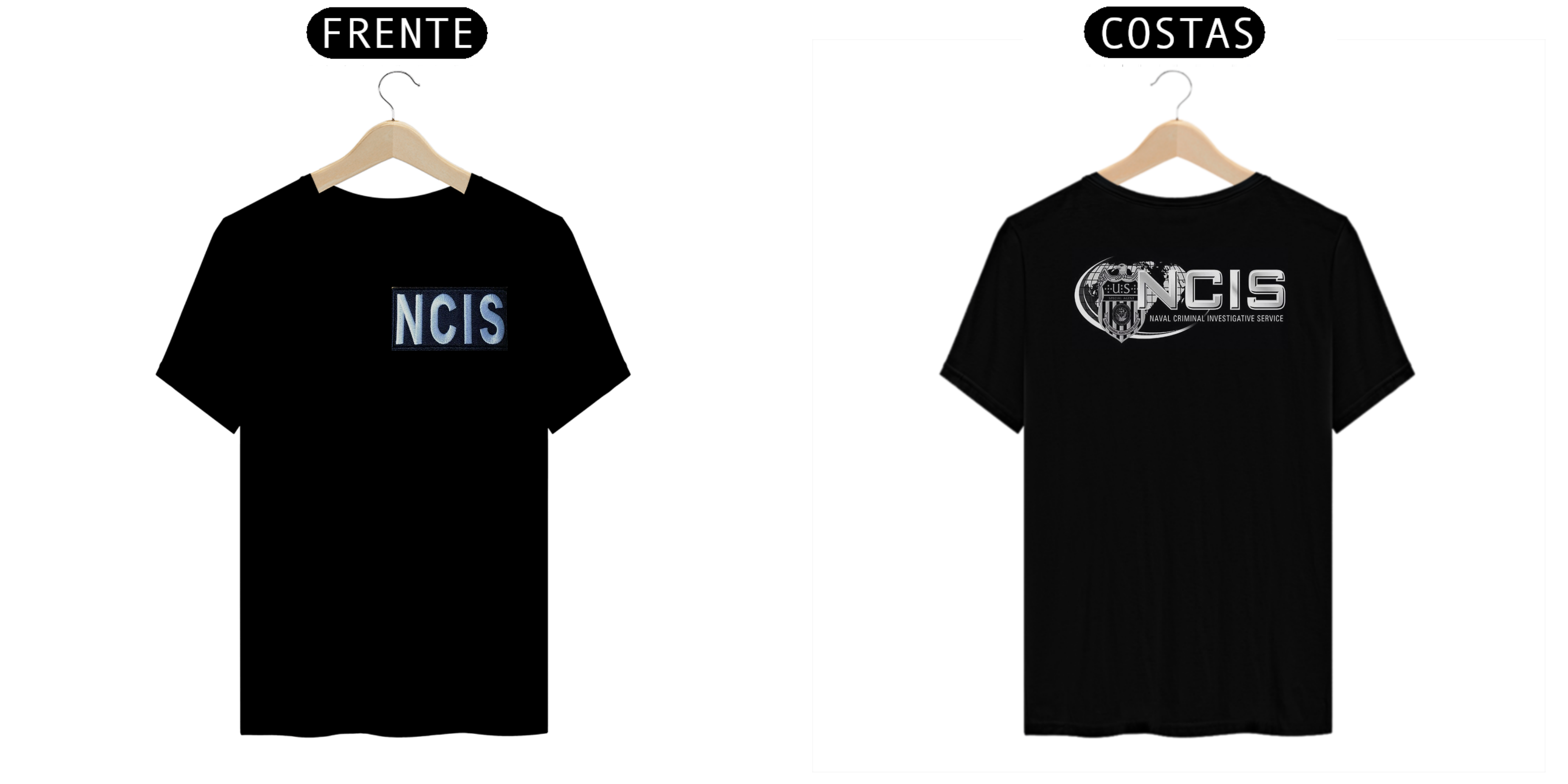 Nome do produto: Coleção de Camisetas Filmes e Séries - NCIS - Cor Preta