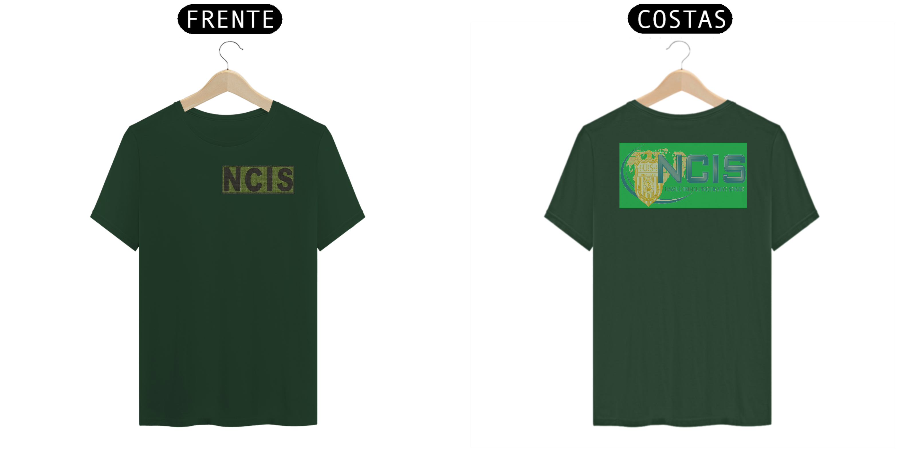 Nome do produto: Coleção de Camisetas Filmes e Séries - NCIS - Cores Verdes