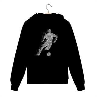 Moleton Futebol Abstrato Cor Zíper