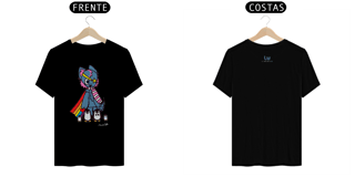 Camiseta da Manú Pinguins Estrela Adulto Escura