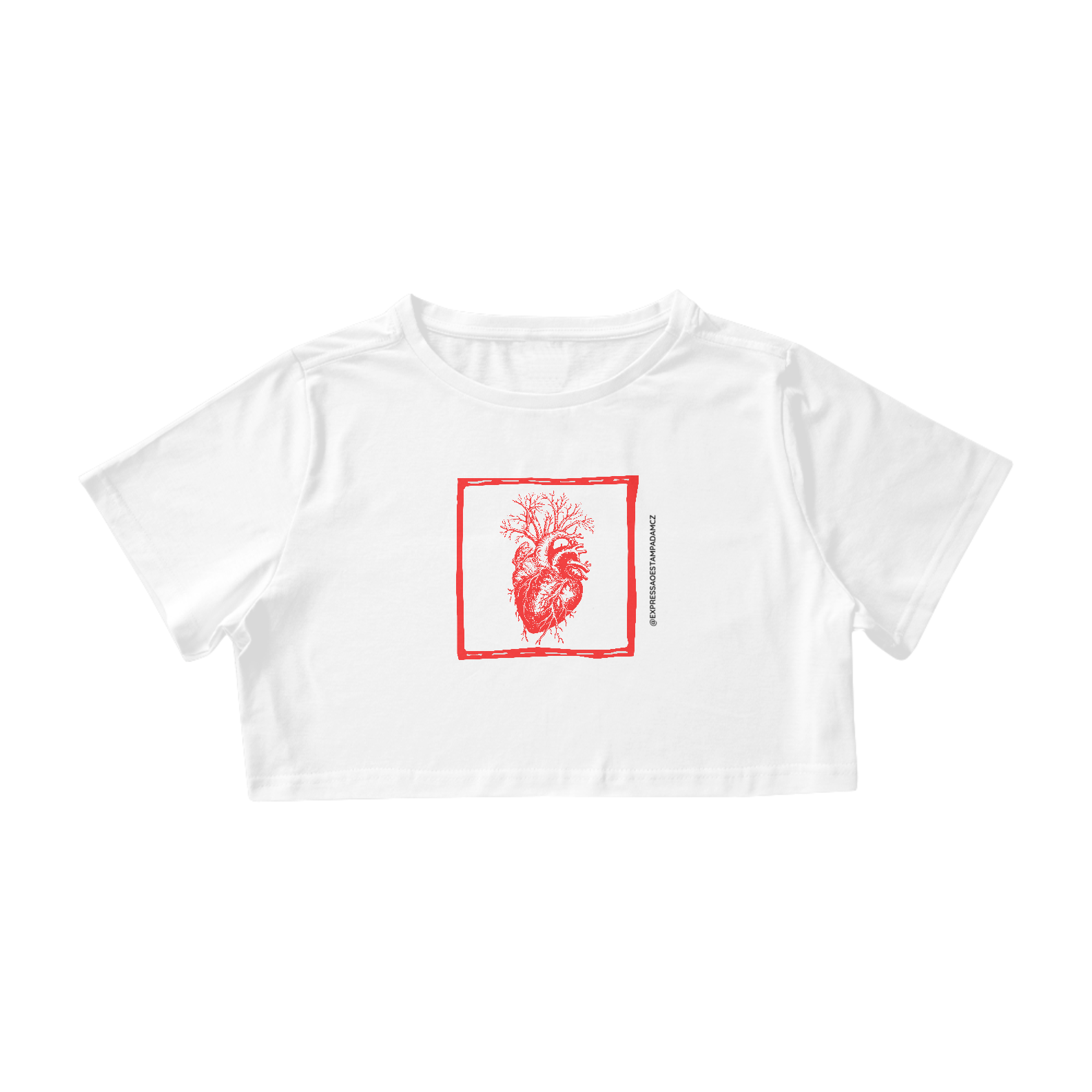 Nome do produto: Cropped coração