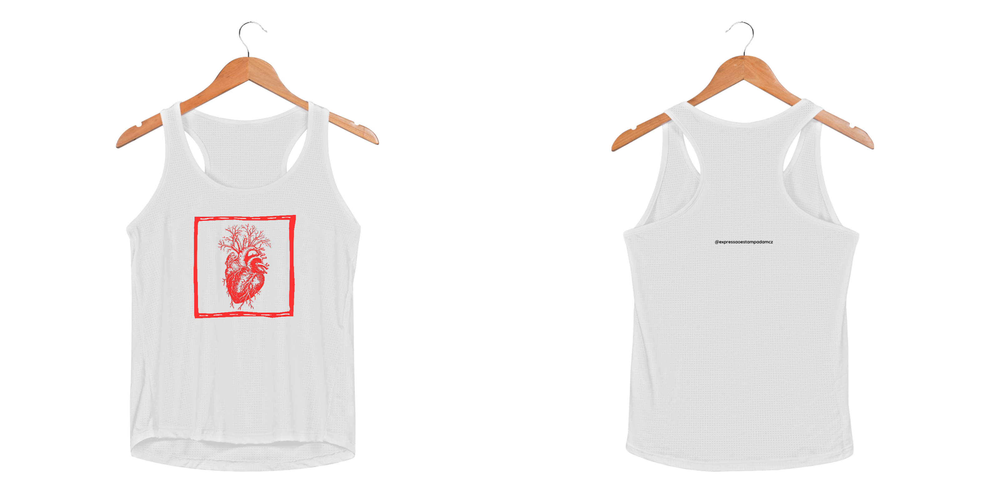 Nome do produto: Regata - coração