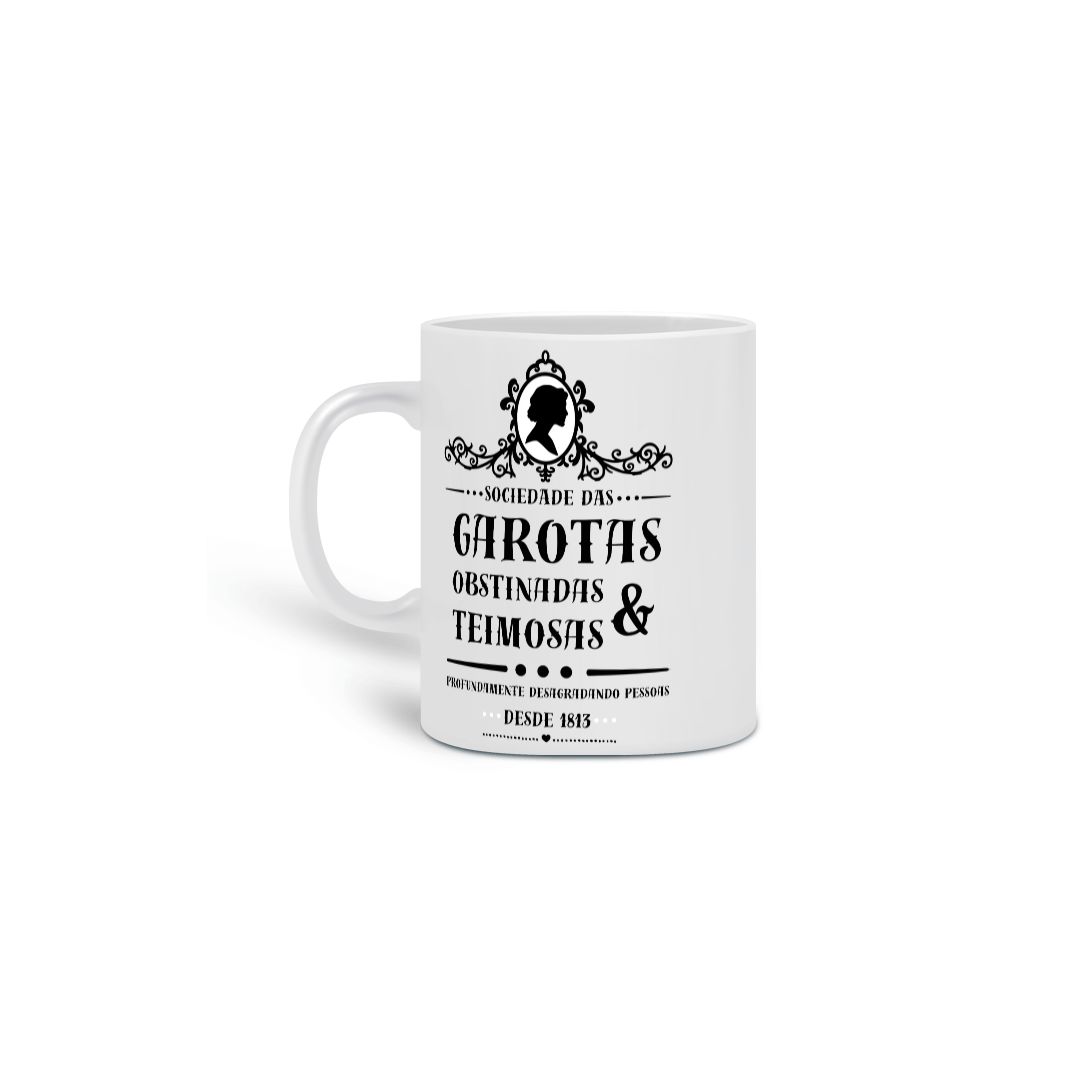 Nome do produto: Caneca Jane Austen Sociedade das Garotas