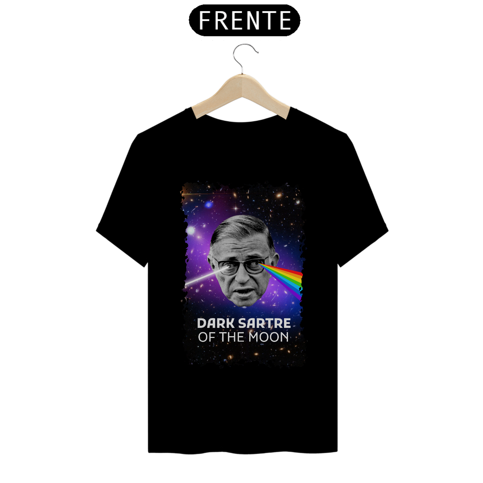 Nome do produto: Camiseta Sartre Dark Sartre of The Moon